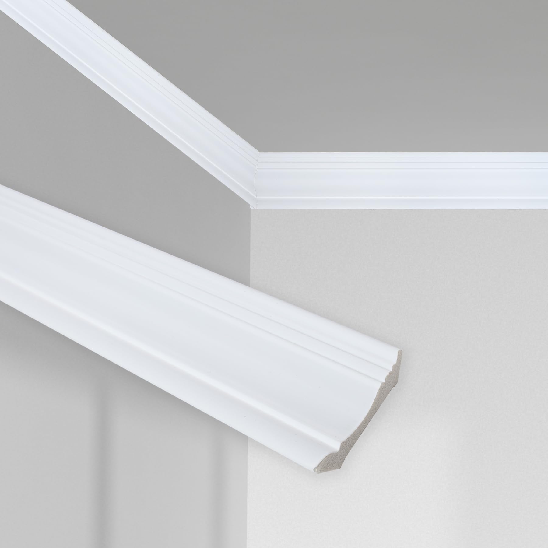 4 Pack Ceiling Crown Molding Trim for Home Decor, 96" Long x 3.6" Face