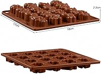 Vista 4 de Paquete de 2 moldes de caramelo de chocolate de elefante, moldes de silicona para bombas de grasa cetogénicas, mini crayón de jabón, molde de resina