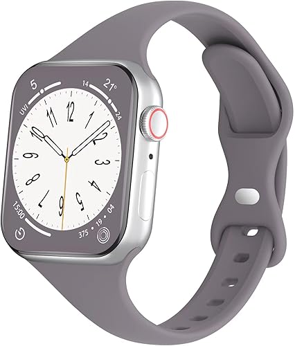 Miniatura 9 de DYKEISS Correa deportiva de silicona delgada compatible con Apple Watch Band de 1496 pulgadas 1575 pulgadas 1654 pulgadas 1654 pulgadas 1732