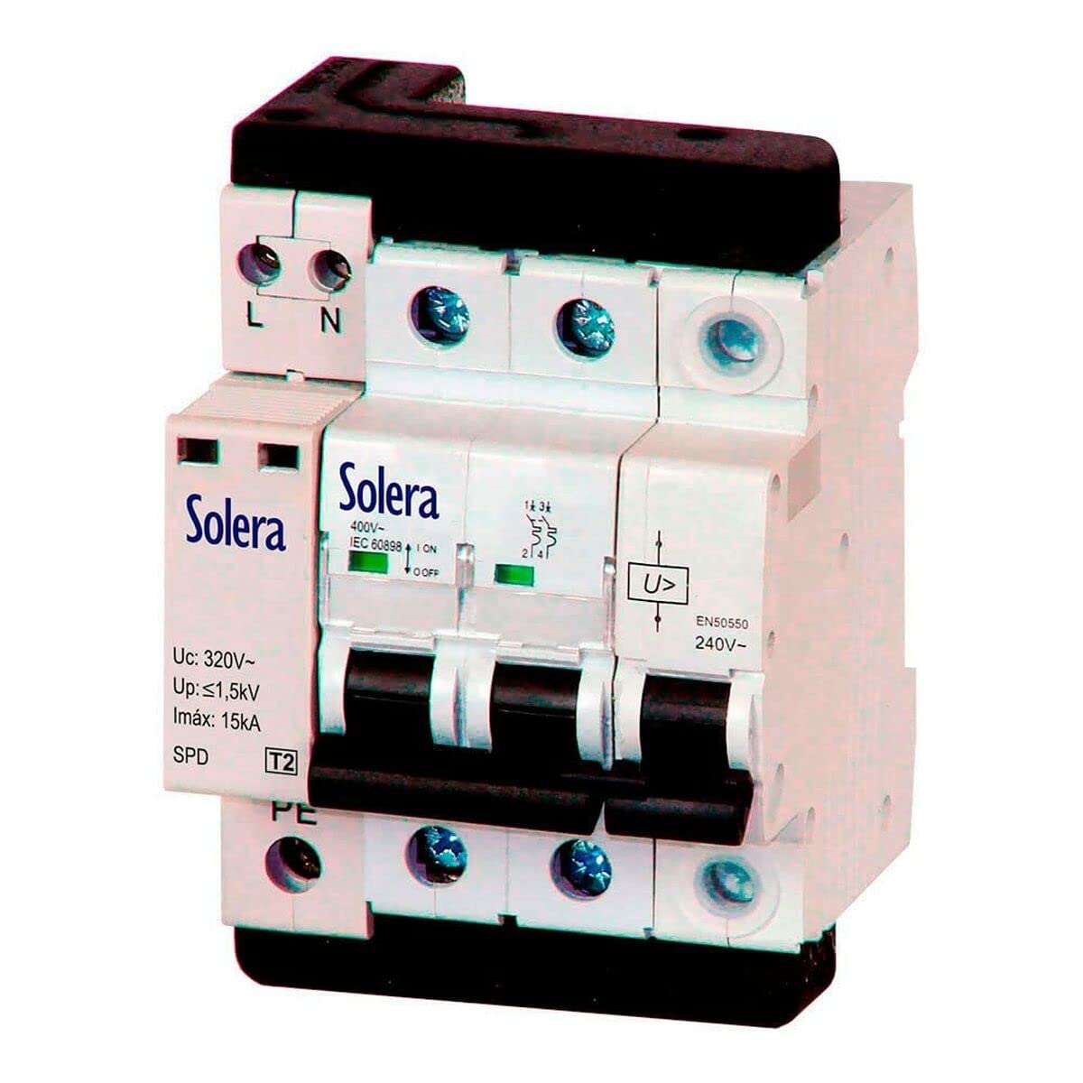 Interruptor Automatic Monofasico 2 Polos 2P 40A C 10Ka Solera