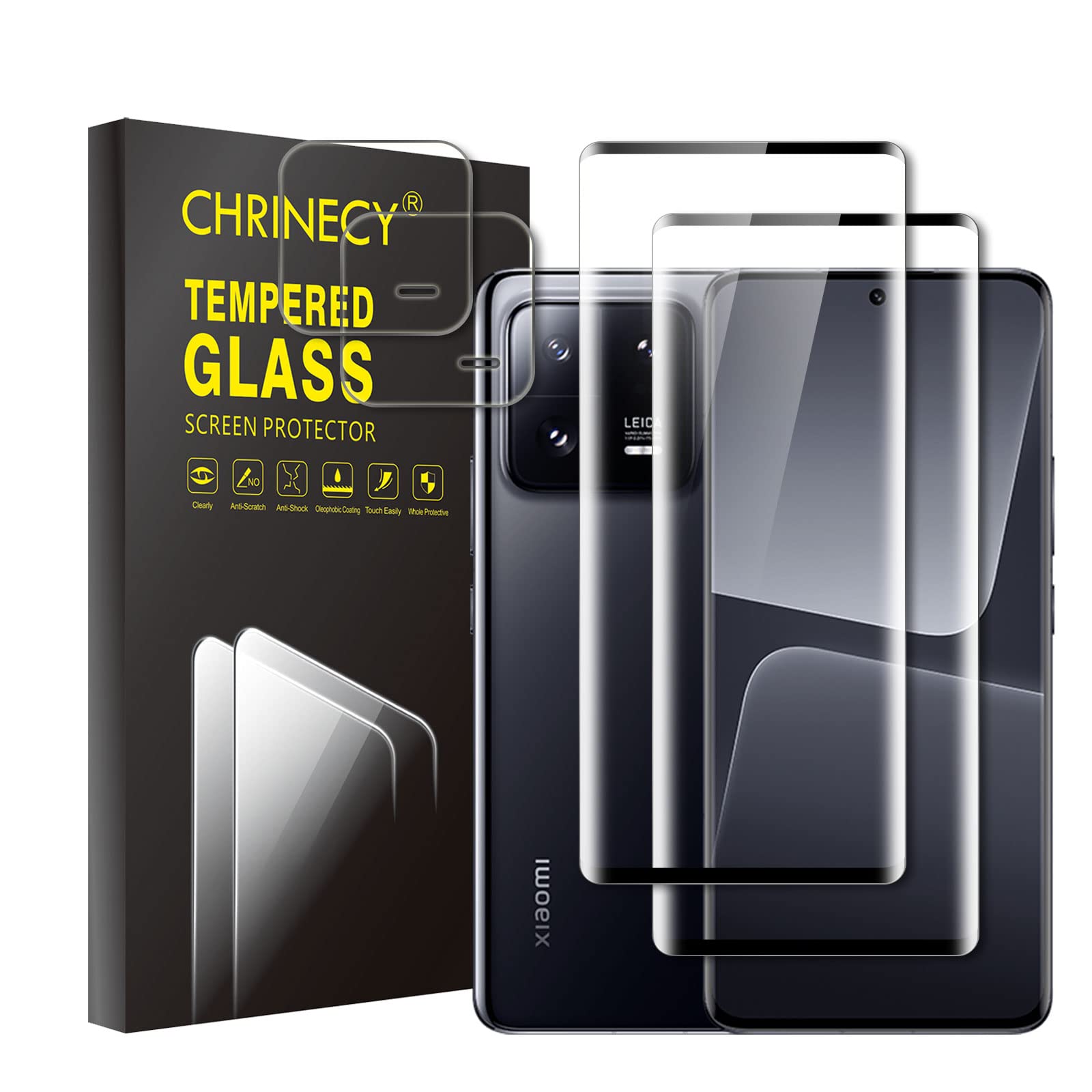 Cofi1453 Handyhülle 3 Stück Schutzglas XIAOMI REDMI NOTE 10 PRO MAX, Displayschutz
