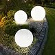 3er Set LED Außen Solar Kugel Leuchten von etc-shop