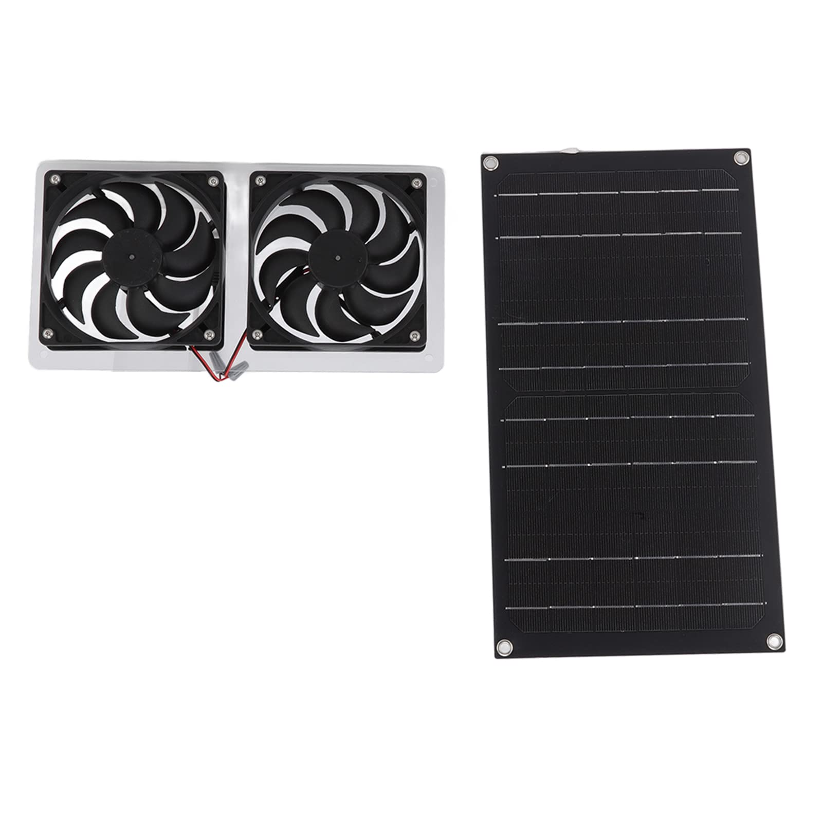 Pannello Solare da 100 W con Ventola Ad Energia Solare Kit Ventola Senza Spazzola per Cuccia, Serra, Progetto di Ventilazione di Raffreddamento Fai-da-te