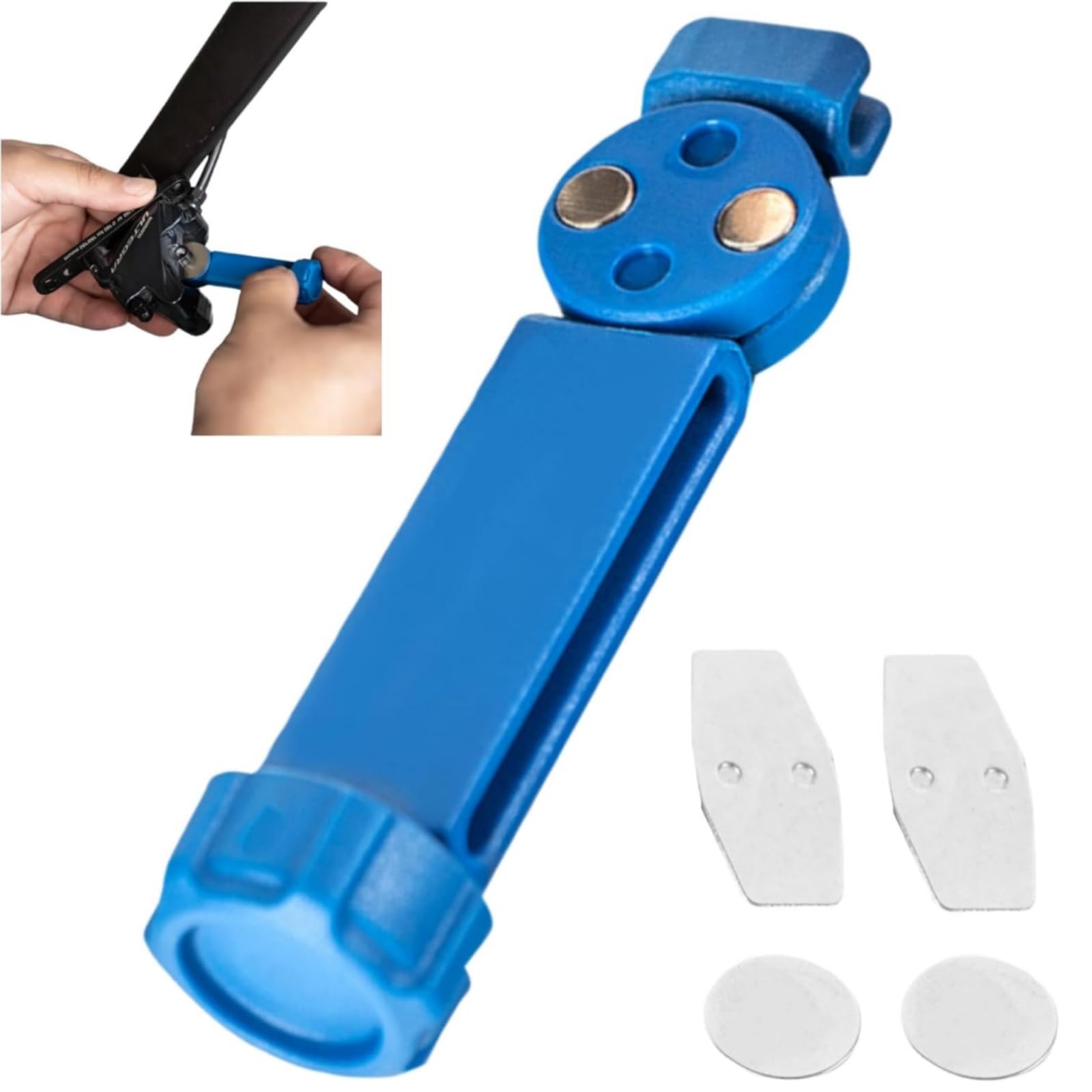 Bike Brake Pad Spreader Tool,Heavy Duty Disc Brake Pad Spreader Tool,Bike Hydraulic B-rake T-ool,B-Rake Piston Return T-ool With Carbon Steel,Prevent Piston Tilting & Damage,For Mountain & Road B-ike