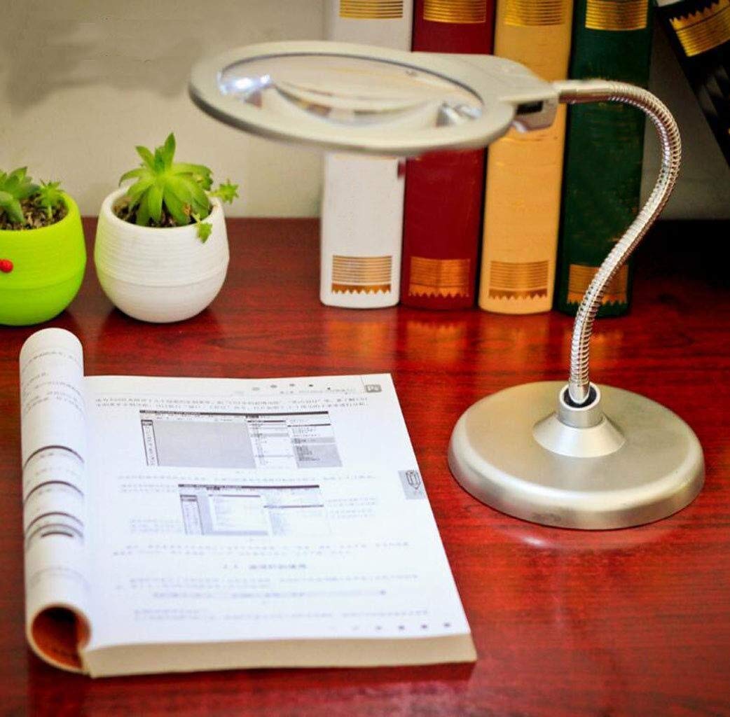 EUQKKWLOY Lupas Lupa de Pantalla Lupa, Lupa de Escritorio Servicio de Lectura Lupa Lupa LED Lupa con luz LED Vida cálida Familiar