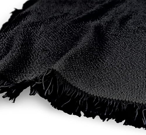 Miniatura 3 de Manta de Harry Potter, 50 x 60 pulgadas, diseño de marca de mortífago, manta tejida de mezcla de algodón con flecos