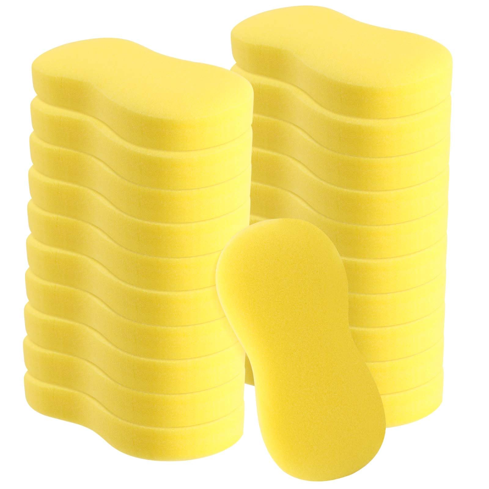 20 Pack Large Car Wash Sponges, Household Cleaning Foam for Dishes, Wheels, Bike, Kitchen - All Purpose Car Care