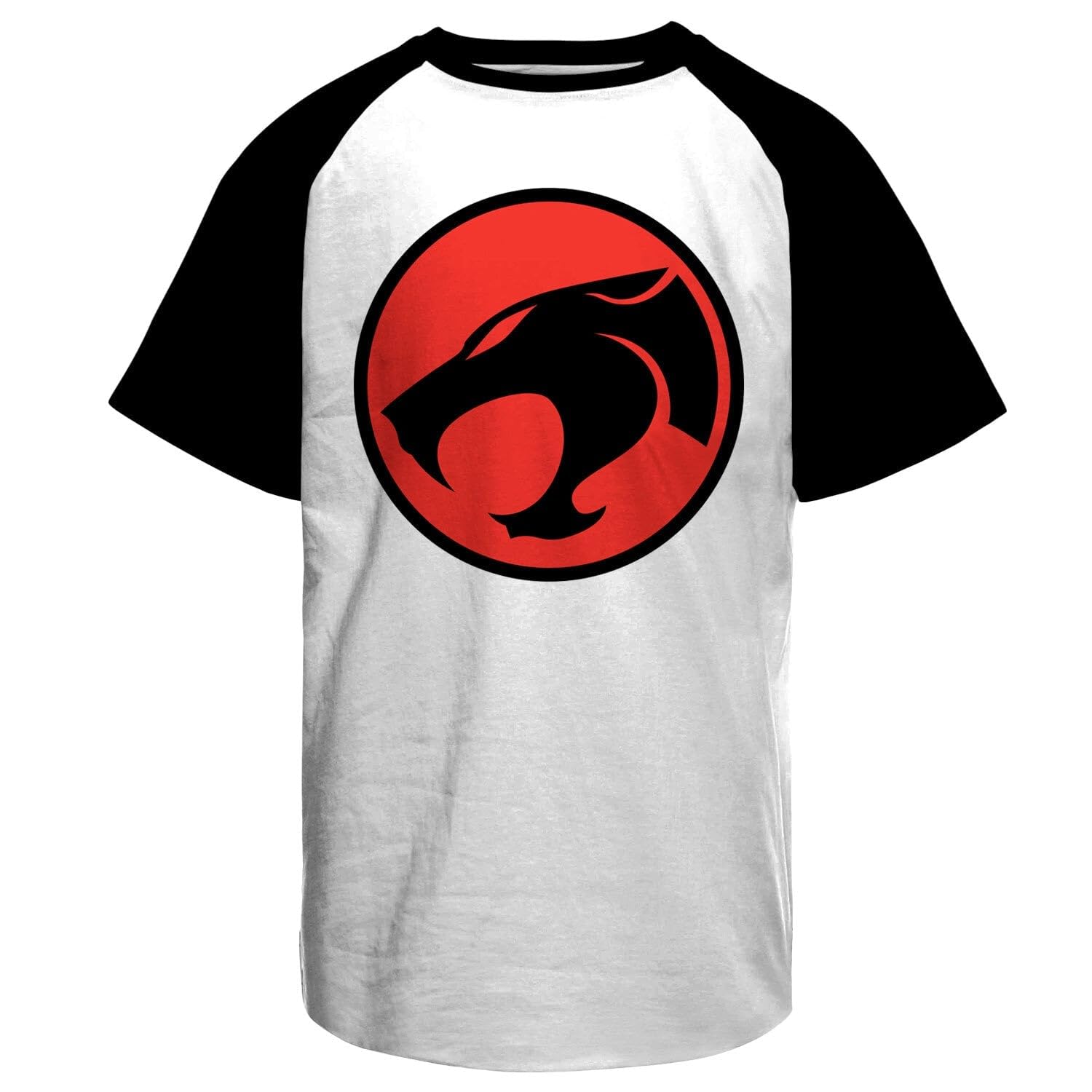 Thundercats Officially Licensed Logo Baseball Mens T-Shirt (White-Black), Medium