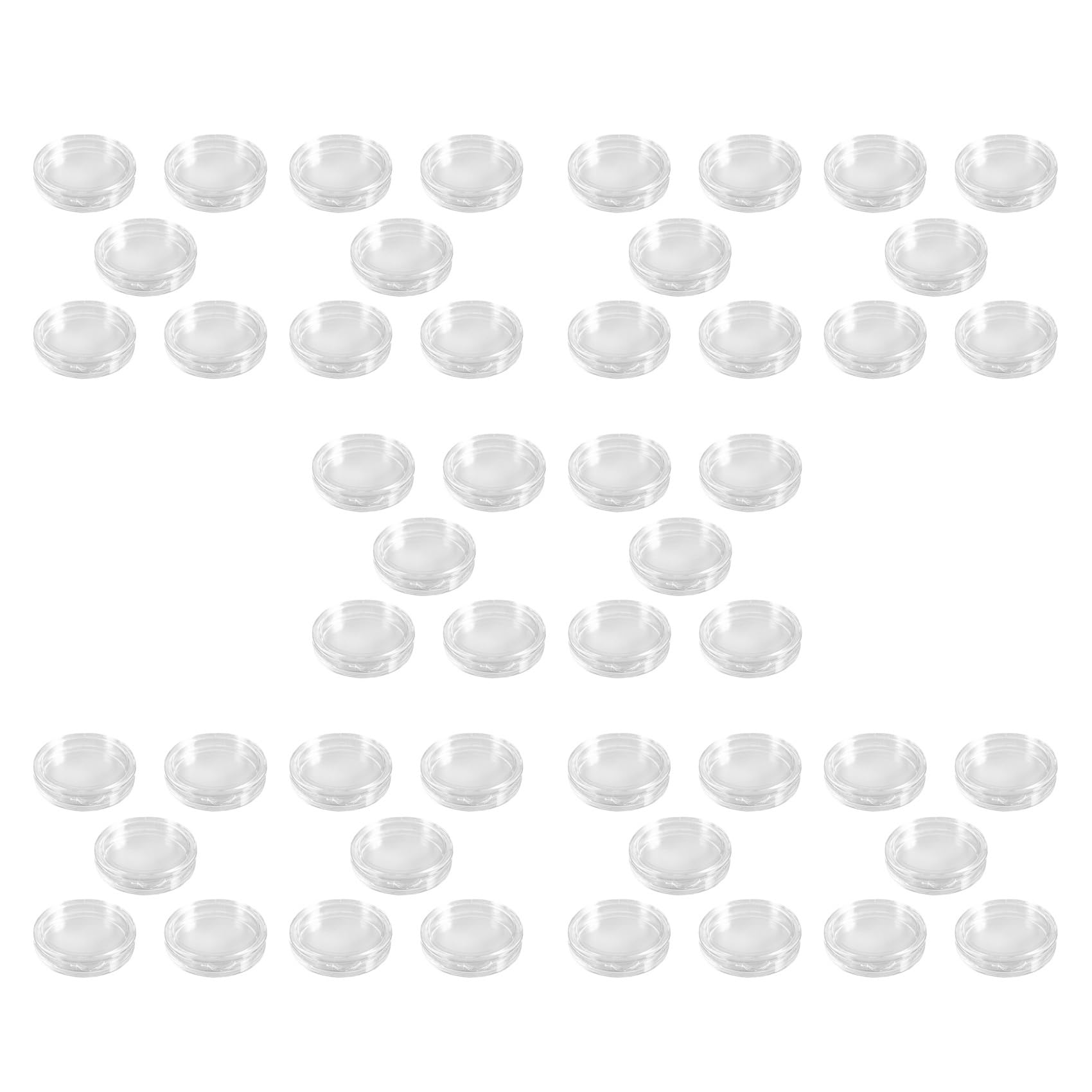 Hndhbfgrt 50 Pcs Small Round Transparent Plastic Coin Capsules Box 20mm