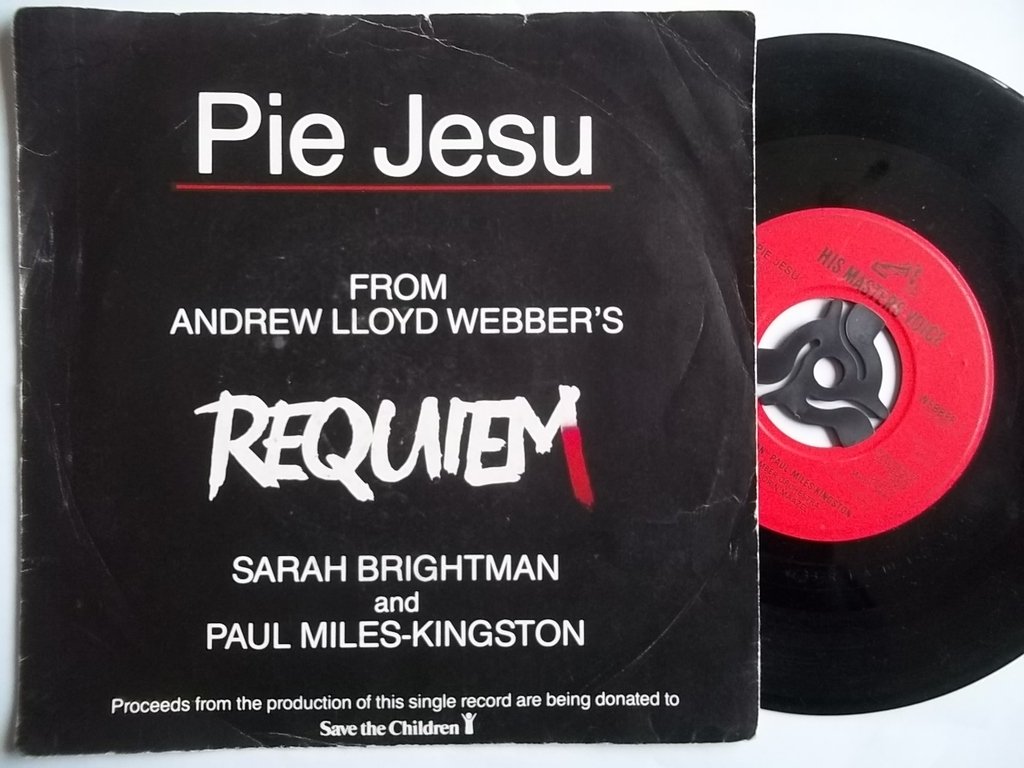 Pie Jesu Sarah Brightman And Paul MilesKingston 7" 45