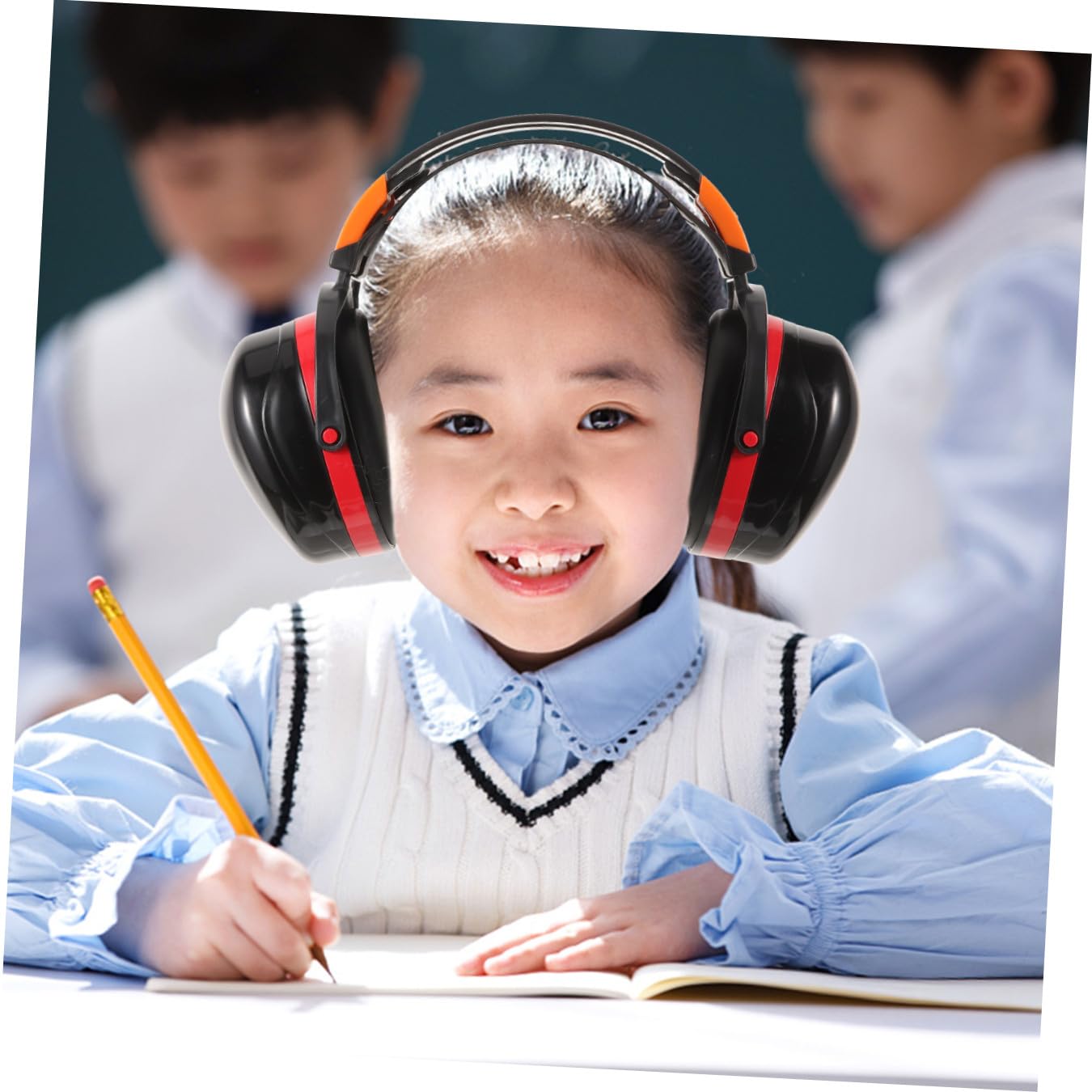 HOMSFOU orejeras insonorizadas Auricular protección auditiva para cortar el césped sleep headphones sleeping headphones orejera de protección anti-ruido cubierta protectora para los oídos