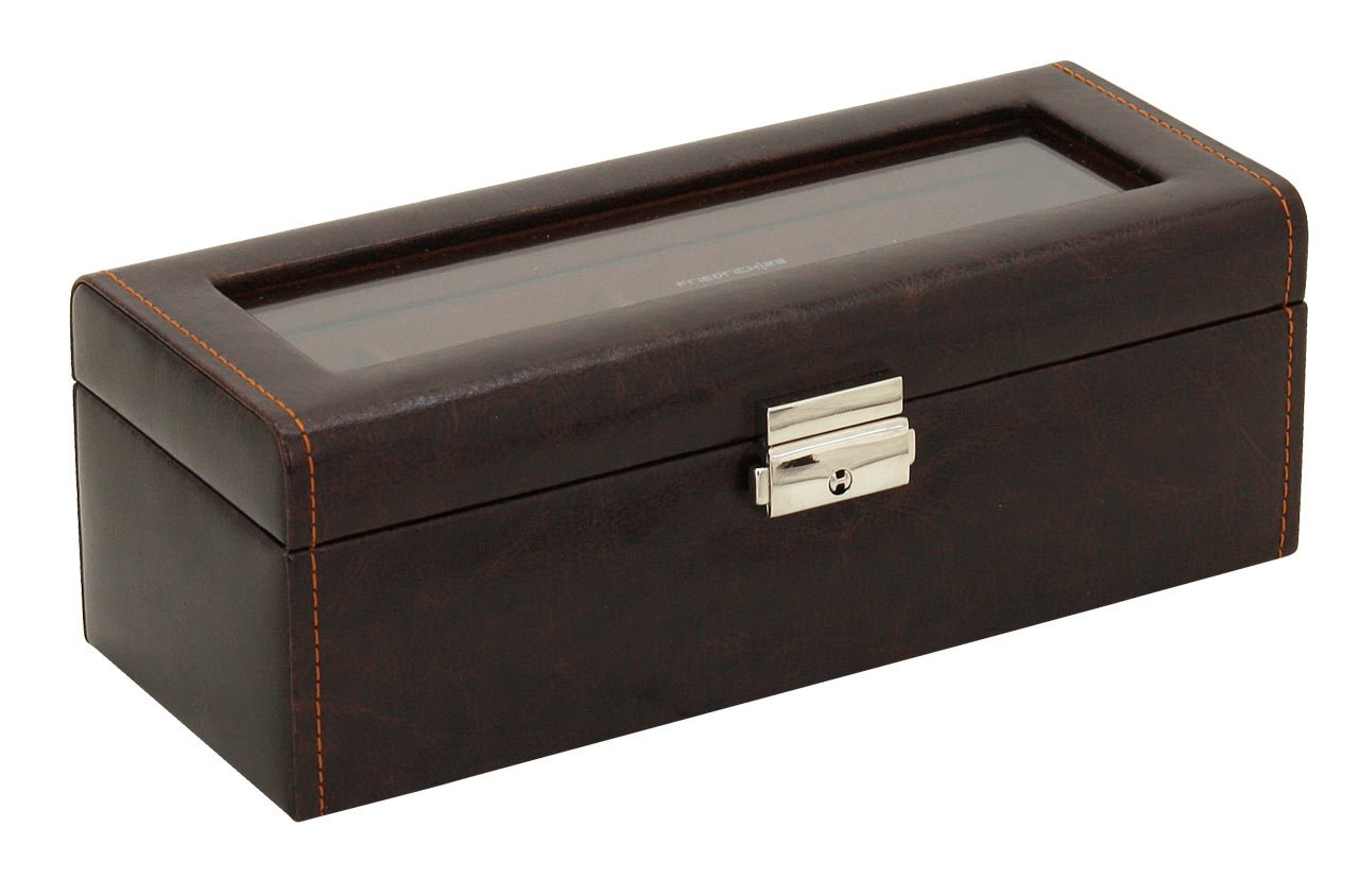 Friedrich|23 Scatola unisex porta-orologi con coperchio in vetro