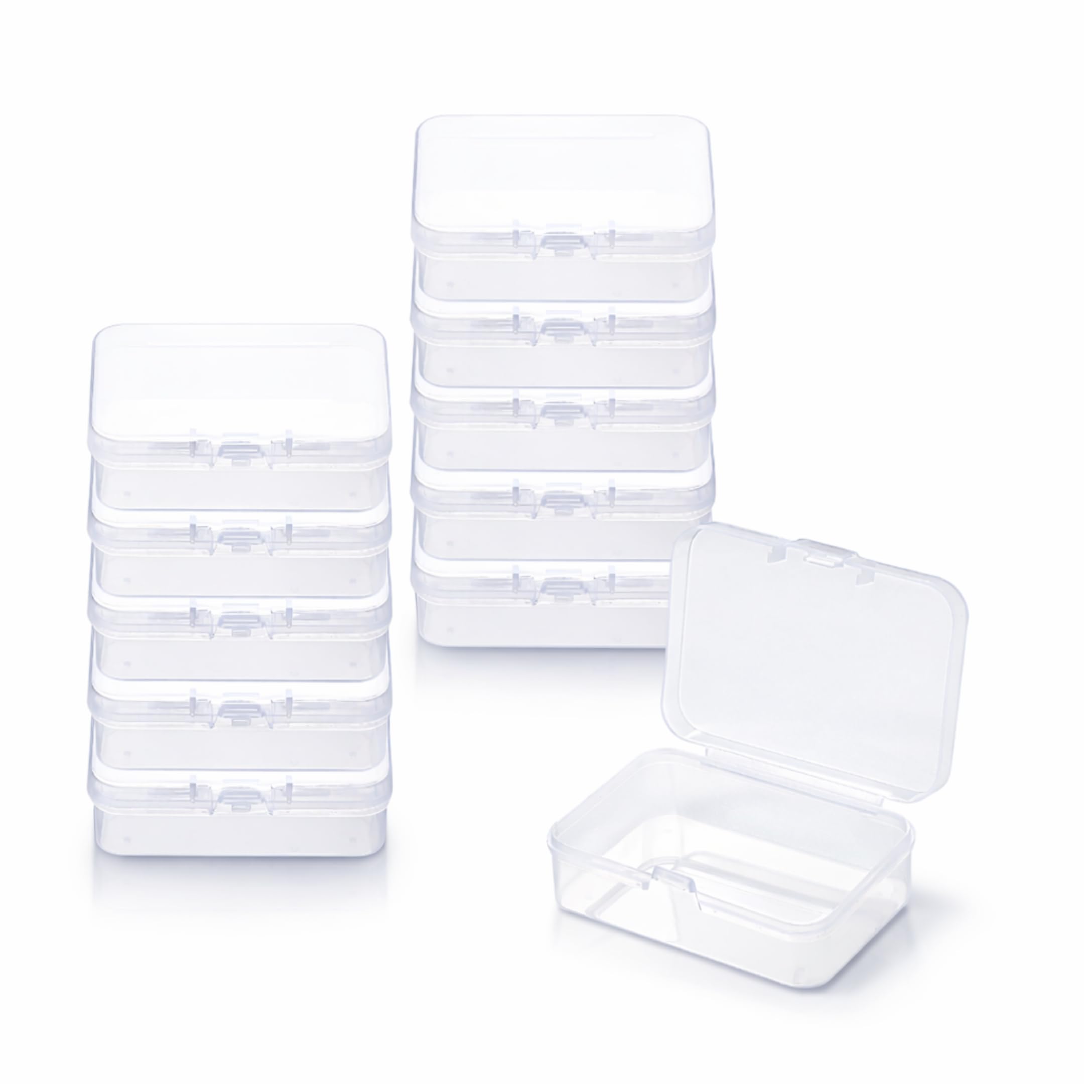 Amazon｜レジプロb 透明プラスチックケース 小物収納 オーガナイザー