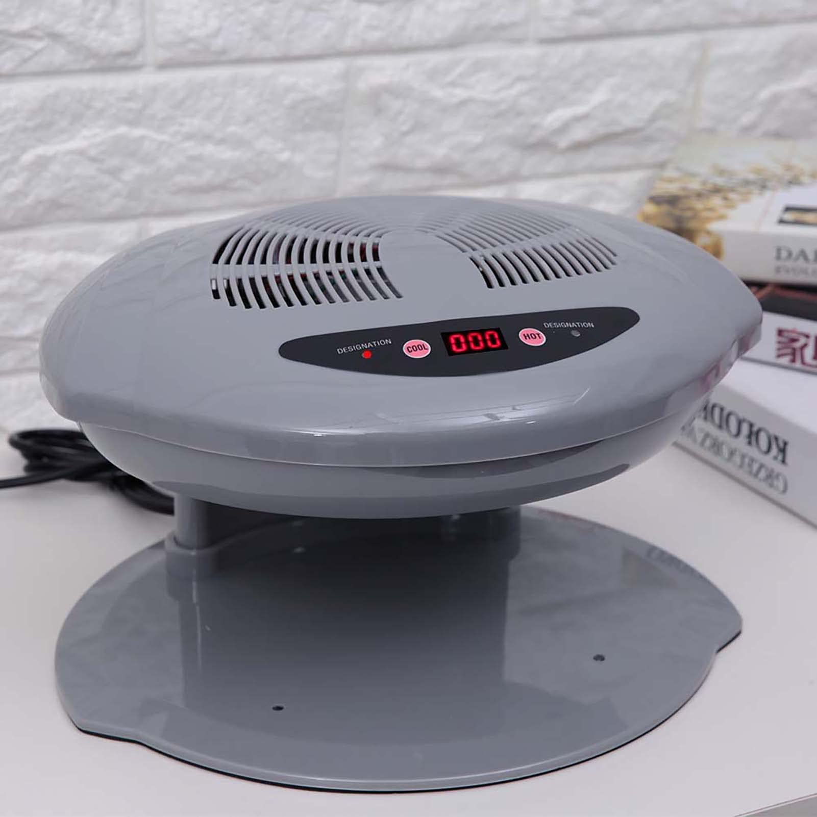 KIMISS Essiccatore di Unghie Ad Aria Calda e Fredda - Ventola di Manicure Professionale con Sensore Intelligente, modalità di Regolabile e Luci a LED per e Piedi (Plug 220v)