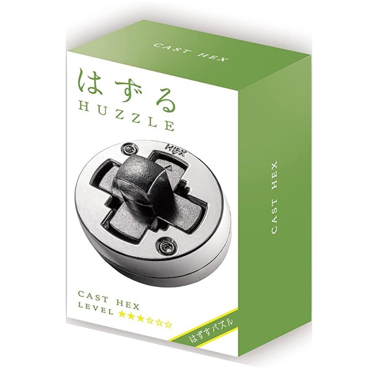 Hanayama Cast Cyclone Puzzle - Livello 5 Di 6 - Rompicapo In Metallo Da Separare E Riassemblare - Gioco Di Ingegno Con Adesivo Crux Incluso