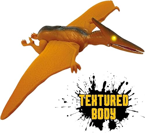 Miniatura 5 de Liberty Imports Dino Planet - Juguete de dinosaurio a pilas con ojos iluminados y sonidos (terodáctilo)