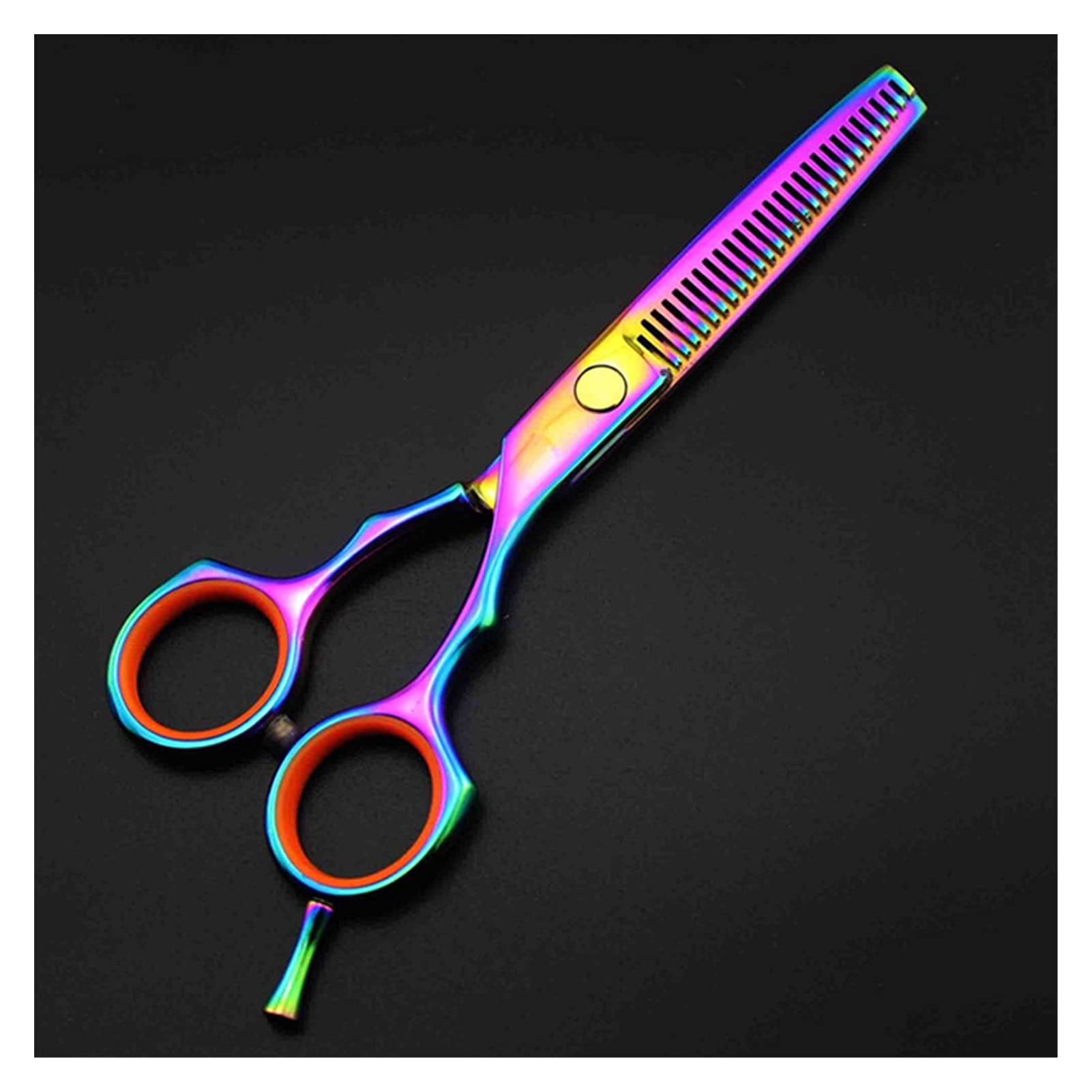 Gzslkscd Thinning Shears For Hair Cutting 5.5'' Color Hairdressing Scissors Haircut Barber Scissors Hairdressing Scissors Hair Cutting Kit (Color : Blue) ( B)