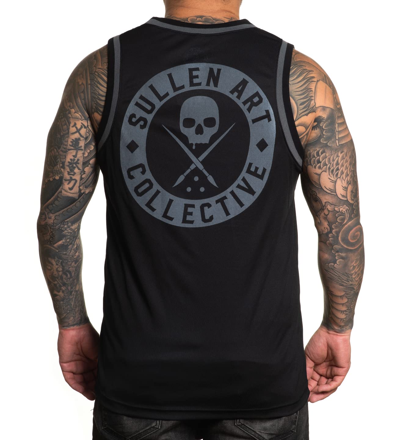 Sullen Men's BOH Tattoo Lifestyle Graphic Art Sleeveless Breathable Arm Ribbed Jersey Tank Top