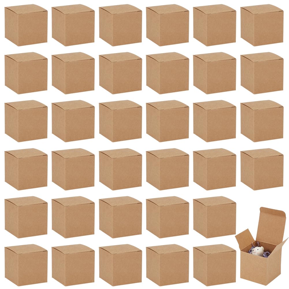 Amazon | BENECREAT 80個入り ミニ クラフト紙ボックス 5x5x5cm 紙製