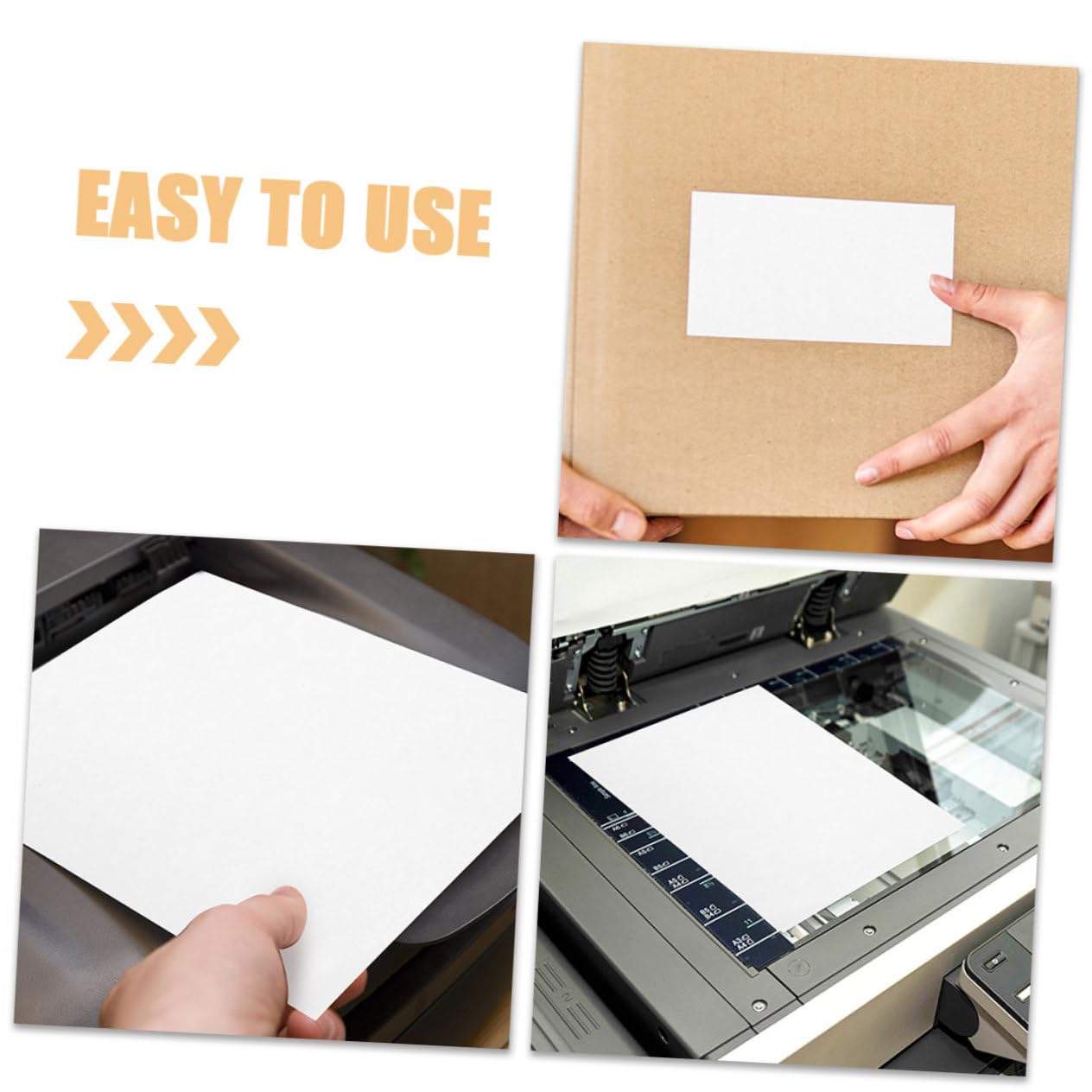 Uonlytech 100fogli Etichette Adesive Stampabili in Carta Adesivi Per Stampante Etichette Per Indirizzi Personalizzabili e Riutilizzabili Per Ufficio e Casa