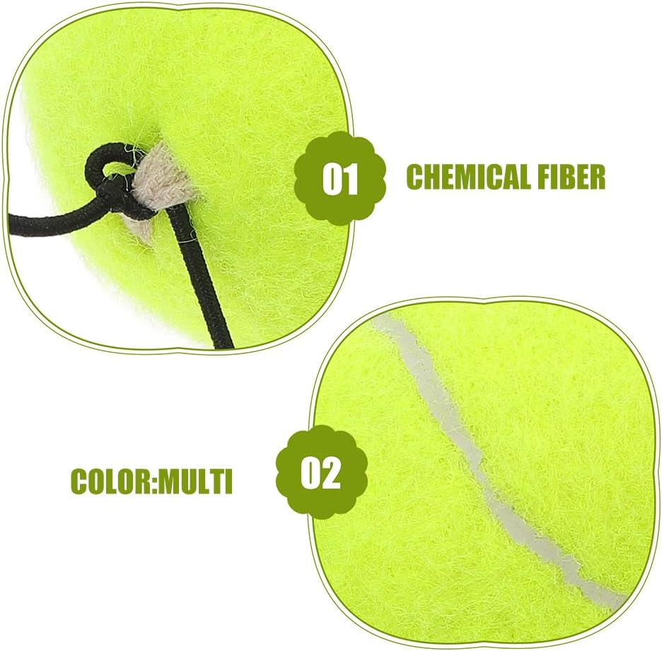 3 Pcs Tennis Trainer Rebound Ball with String for Solo Practice Lightweight Training Tennis Trainer Rebound Ball Indoor Train Device for Beginners and Adults