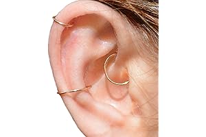 Chic 14K Gold Large Hoop Conch Earring for the Fashion-Forward Woman