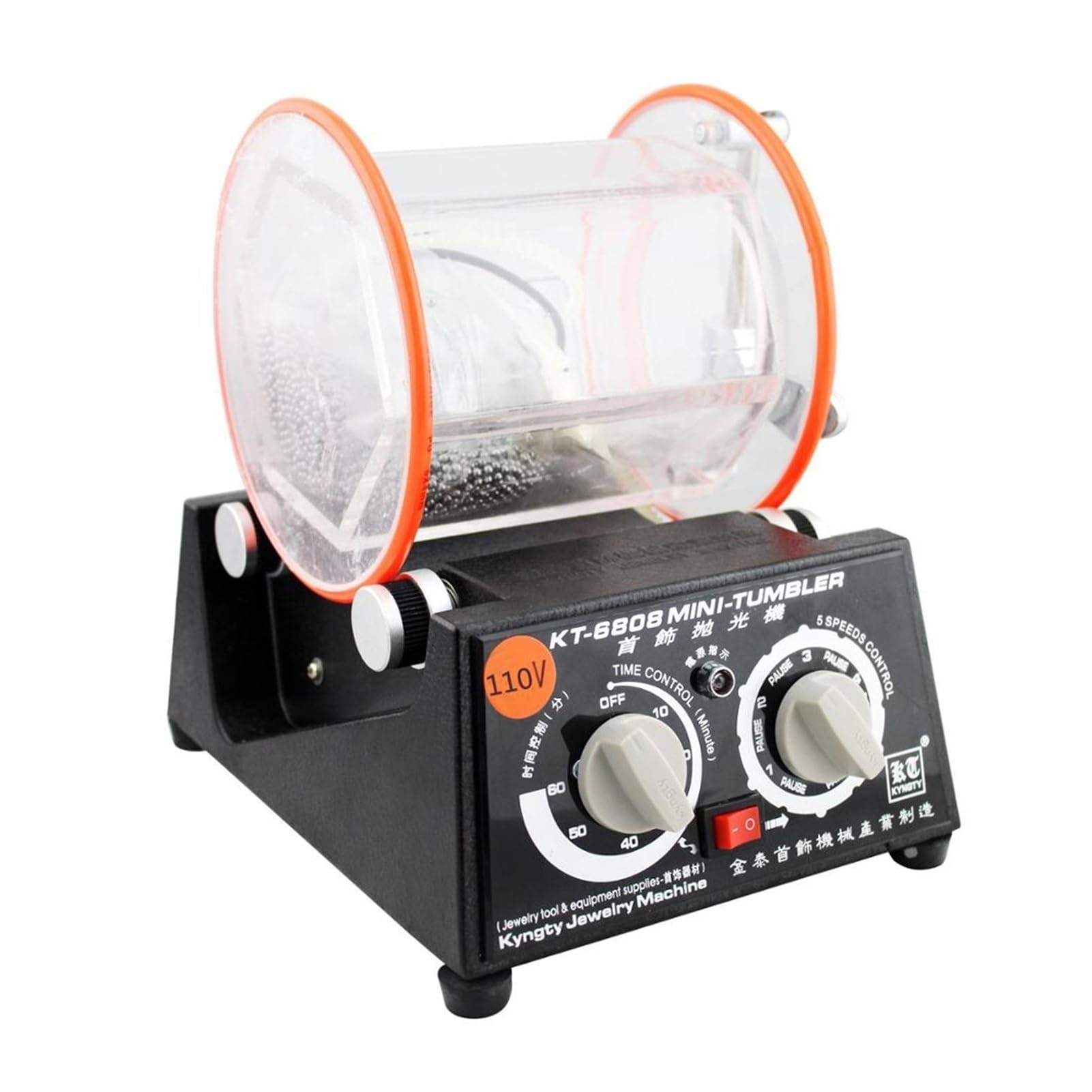 KT-6808 Máquina de pulidor rotatorio velocidad variable for joyería plata oro Metales preciosos /