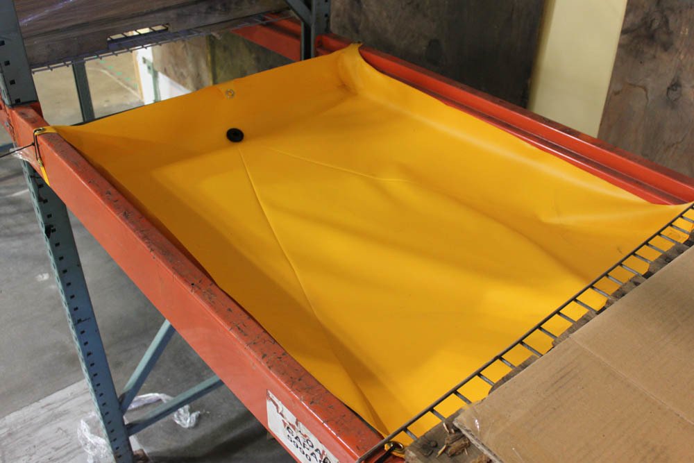 Enpac Flexible Rack Containment Insert, Yellow, PVC, Grommets for Securing, Sloping Base, Easy Set Up, Easy Install