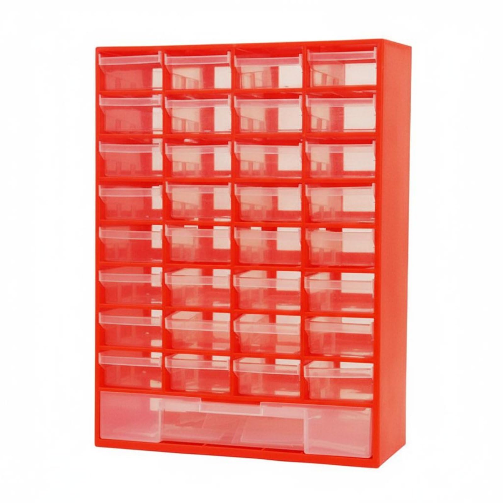 33 Pezzi Cassettiera in Plastica con Cassetti Trasparenti Metodo Espandibile Organizer per Viteria e Bulloneria Design Versatile per Professionisti