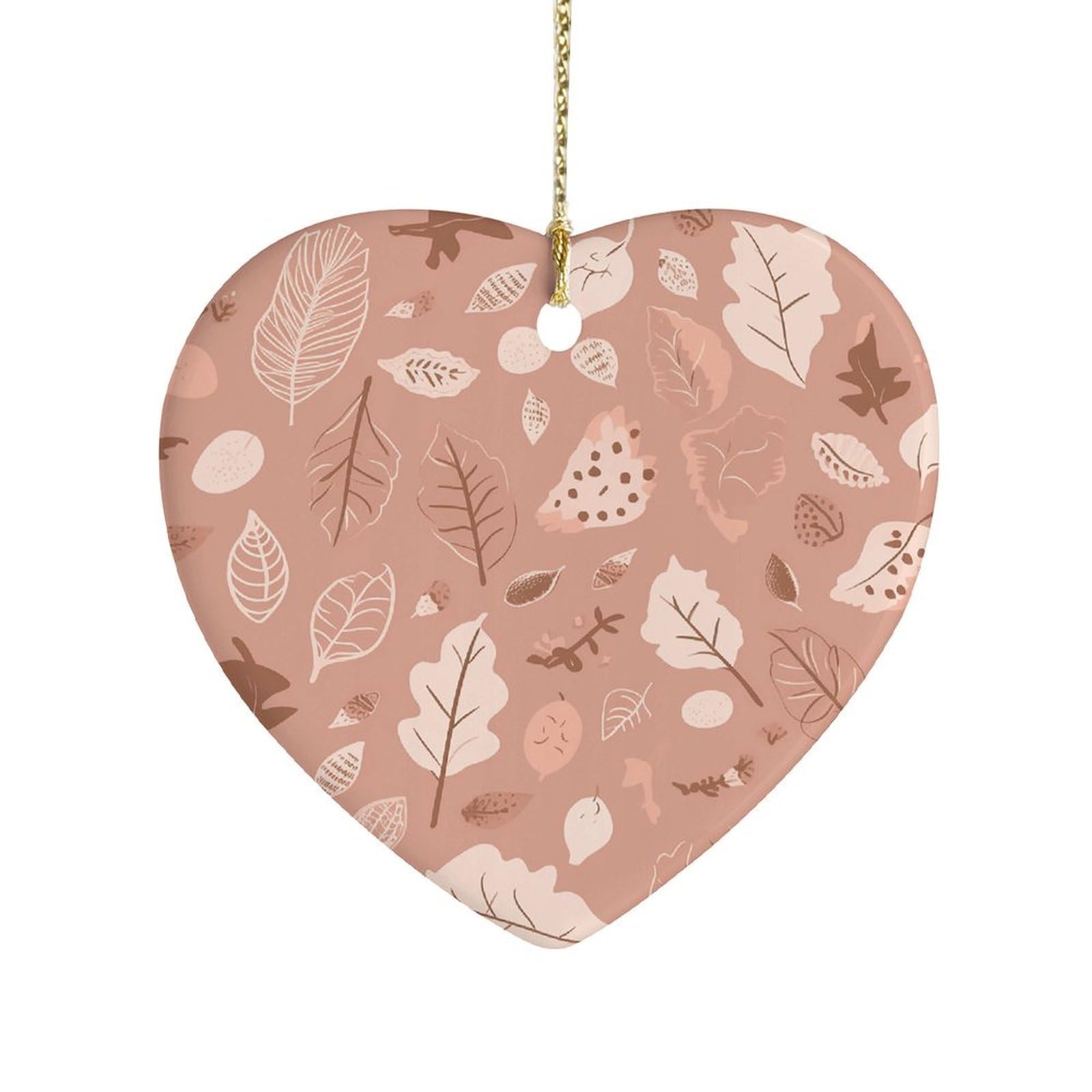 Fekiloot Style Nature-Based Patterns Ceramic Ornament Home Decor Keepsake