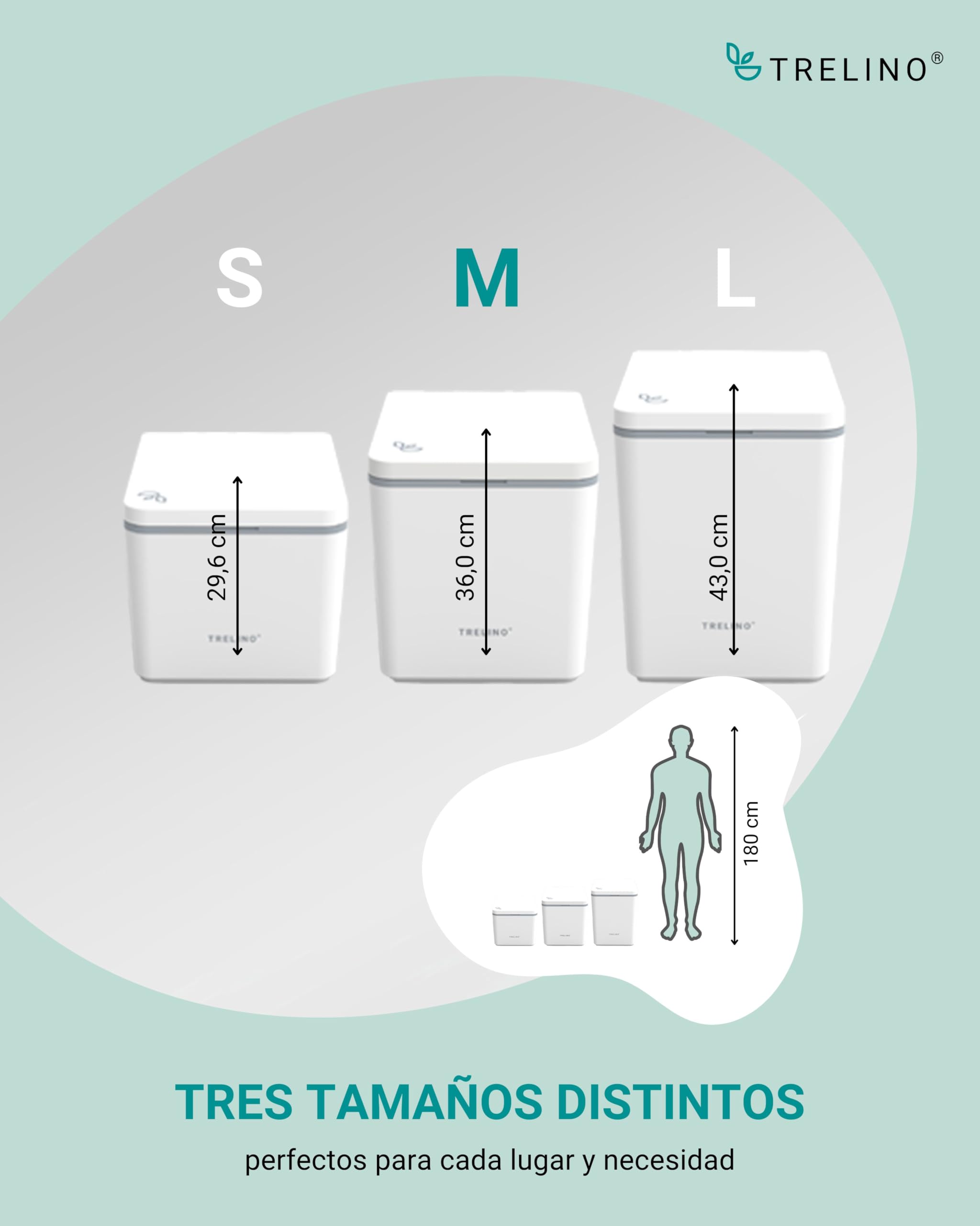 TRELINO EVO M, 39 x 33 x 36 cm, baño seco con Separador, WC portátil para Camping y Uso al Aire Libre, Inodoro seco para Furgonetas y autocaravanas, sin Agua ni Productos químicos