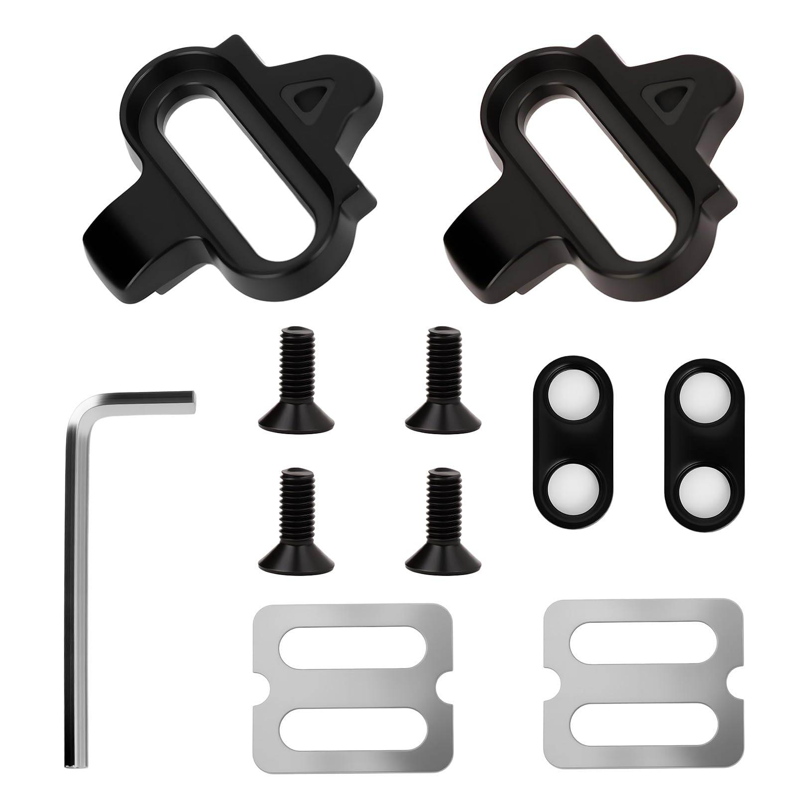Cleats de bicicleta con placas antideslizantes compatibles con pedales Shimano MTB SPD (SH51) para Cleats Shimano SPD para entrenamiento en interiores, ciclismo al aire libre y commuting