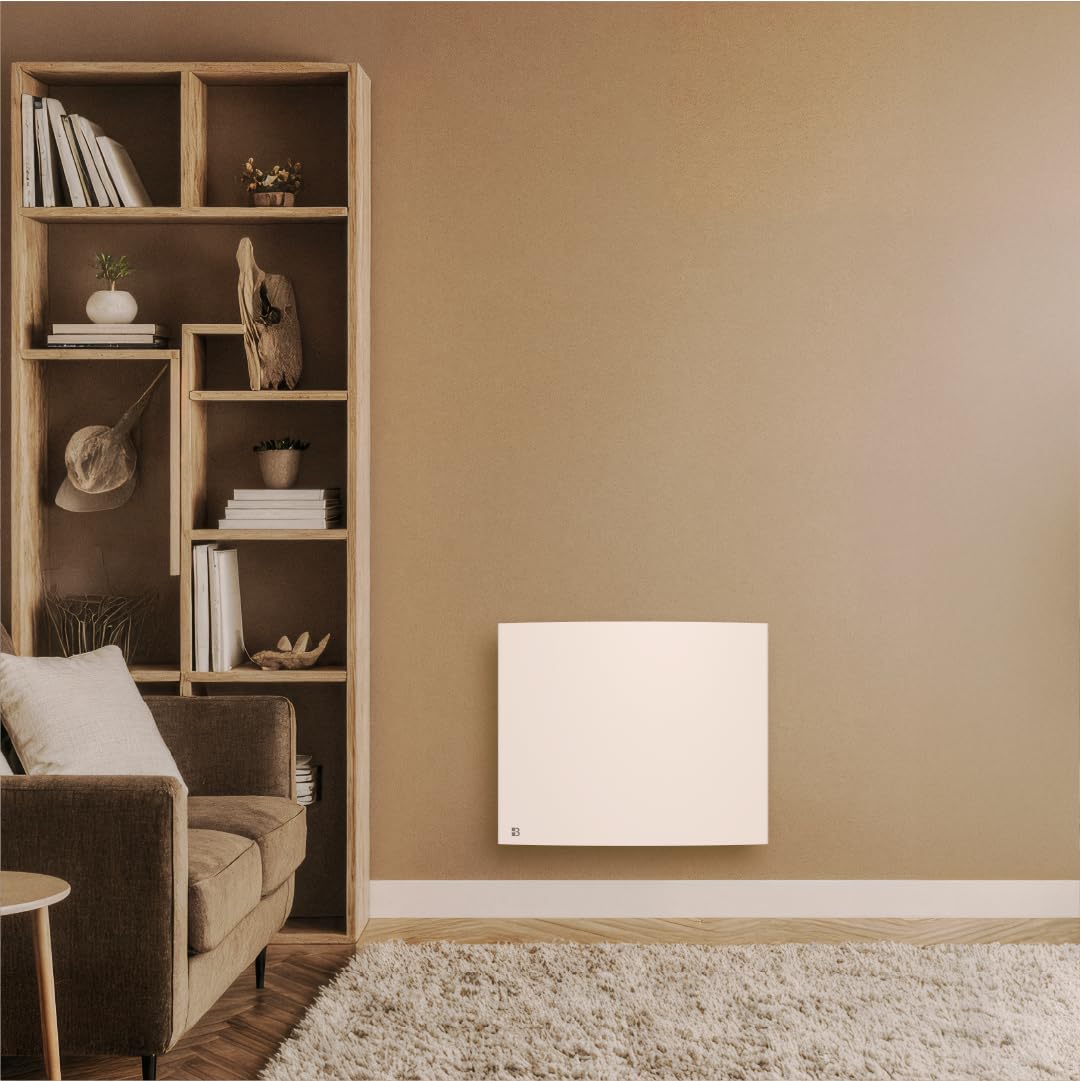 BESTHERM - Radiatore elettrico fisso a inerzia a secco ghisa 1000W Bestherm BIA orizzontale bianco