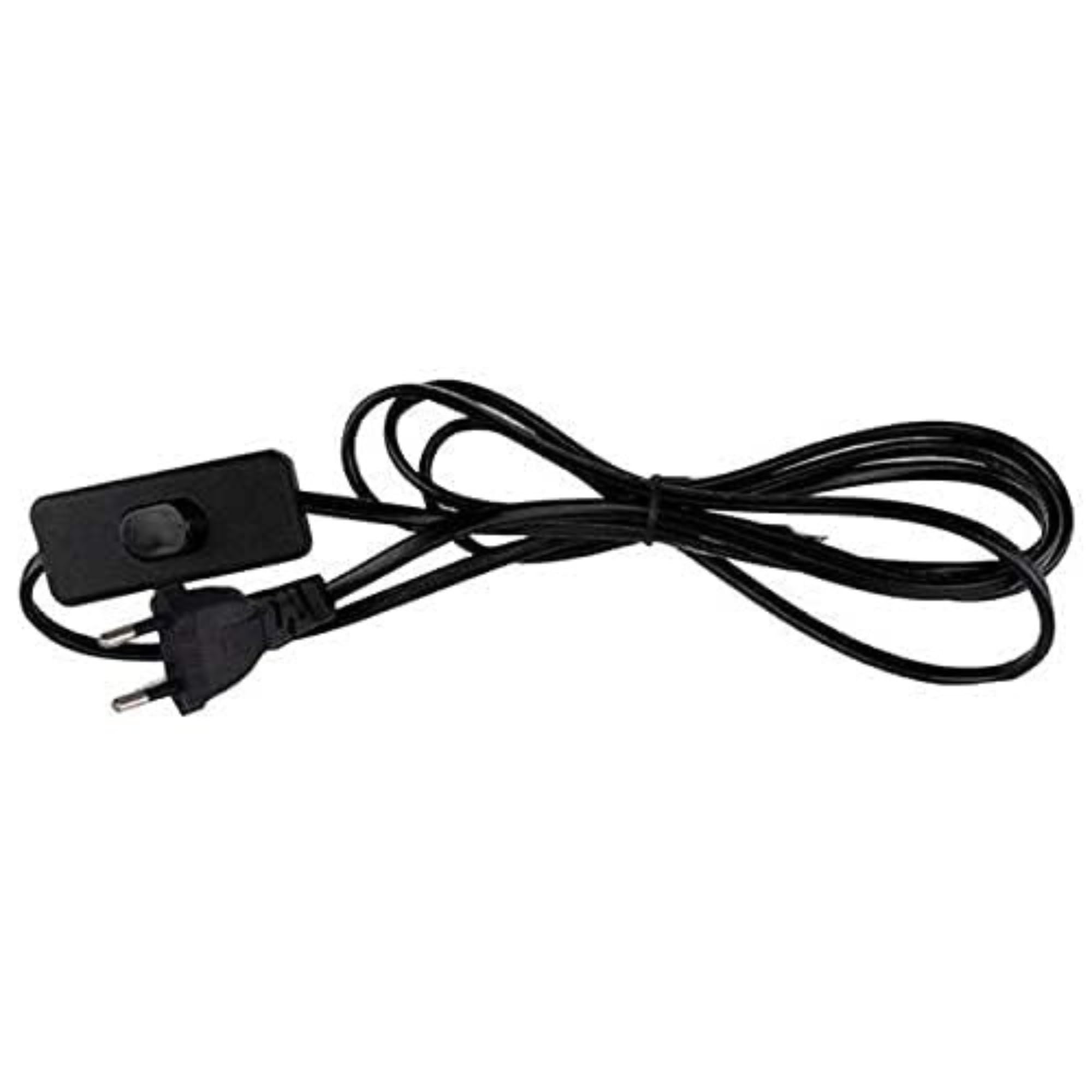 KAKA LIGHT Plastic Total Led Light Long Wire With Bed Switch On Off Button For Table Lamps & Diy Projects (1.8 Meter, 60 In, Black)-image-33