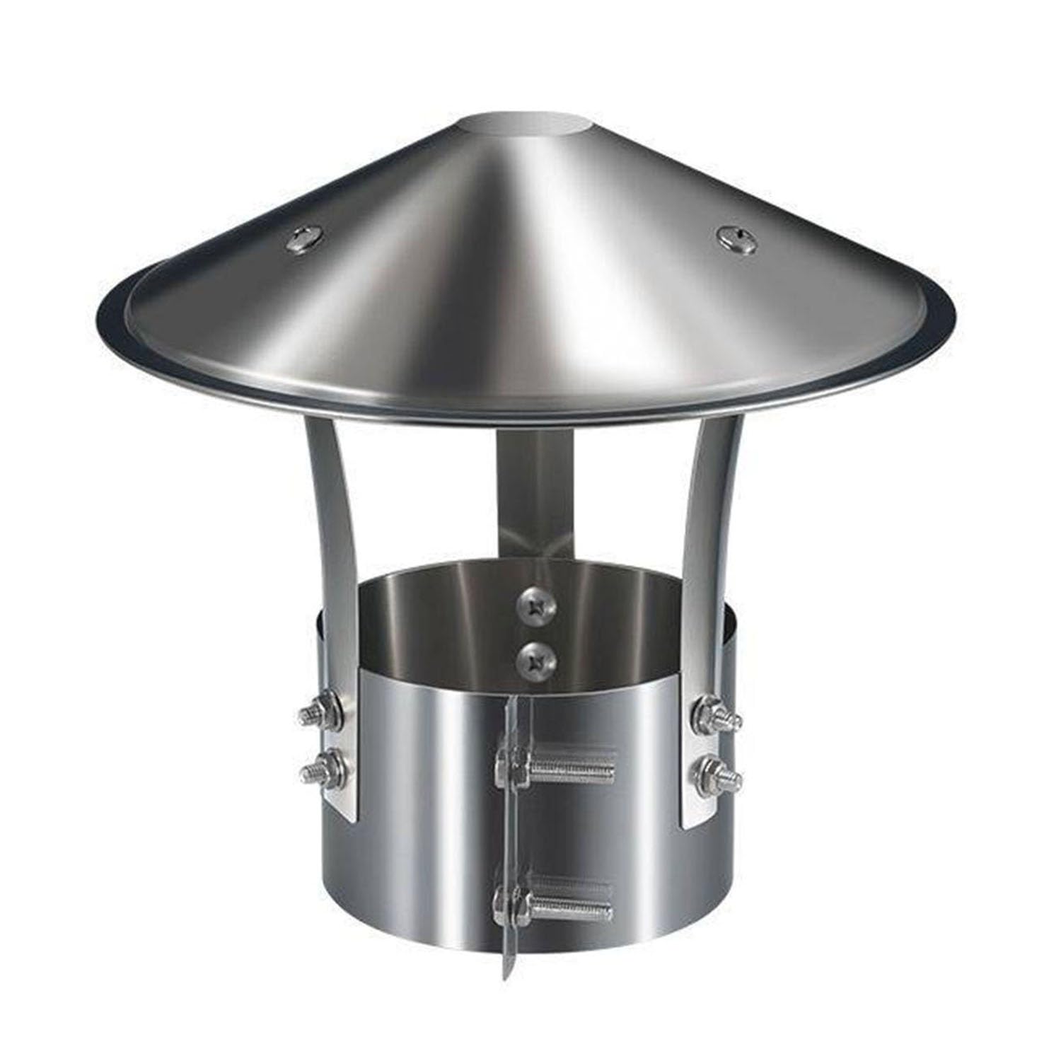 Chapeau de ventilation réglable pour conduit de poêle de 15,2 cm