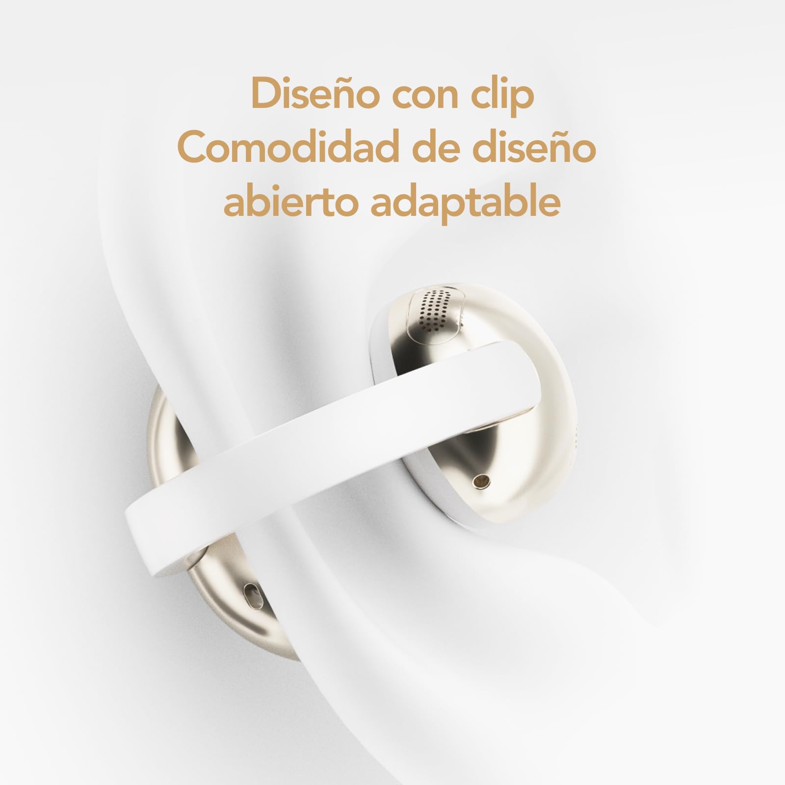 TCL Crystal Clip Auriculares Inalámbricos | Open Ear OWS | 28h Autonomía | IP54 | Bluetooth 5.4 | Multipoint 2 Dispositivos | ENC Reducción Ruido | Sin Tapones | Comodidad Total