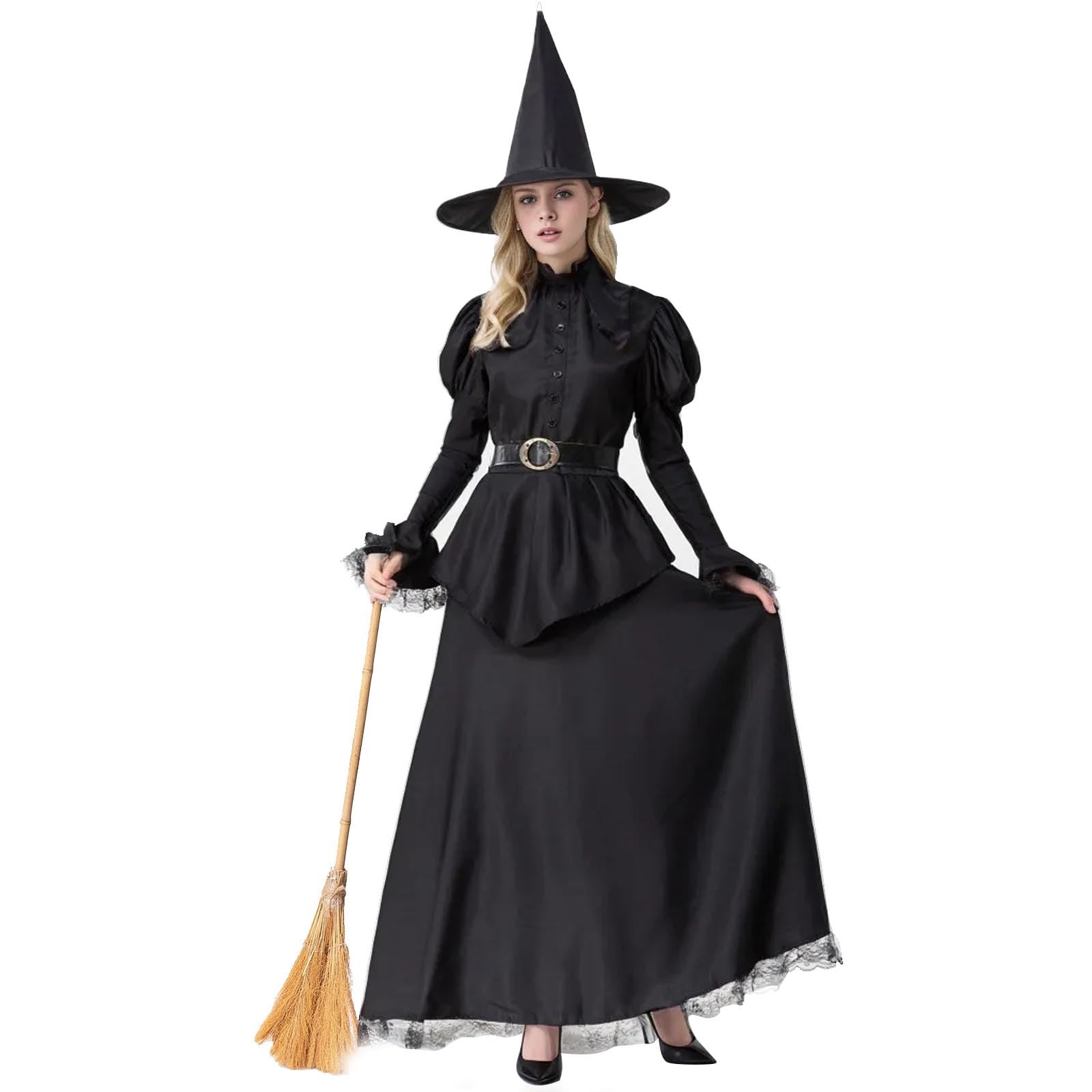 Genérico Vestido Otoño Mujer Halloween Disfraz Mujer - Vestido Medieval para Mujer con Cordones sobre Vestidos Largos Cosplay Vestido Retro