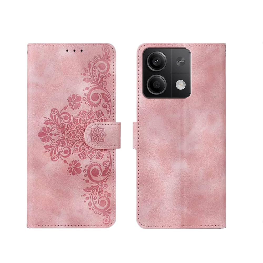 Inktree Redmi Note 13 5G Flip Cover | Card Pockets Wallet & Stand | Flip Cover for Redmi Note 13 5G - Floral Mandala Pink (B0CRLXRH7N) Amazon Price History, Amazon Price Tracker