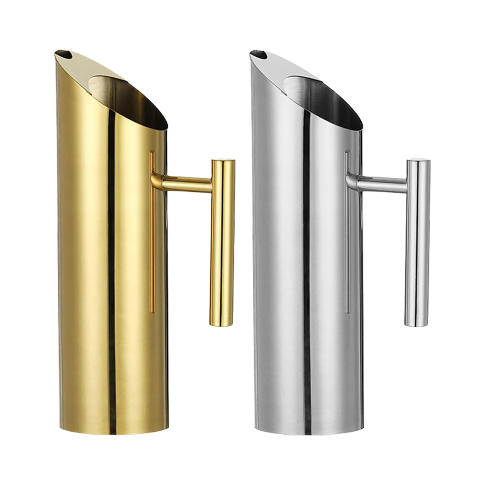 APGLSXY Commercial Grade Nonrust Steel Water Cups Wide Mouths Designs Sturdy Rustproof Construction Perfect for Restaurants or Family Water Carafes with Spouts