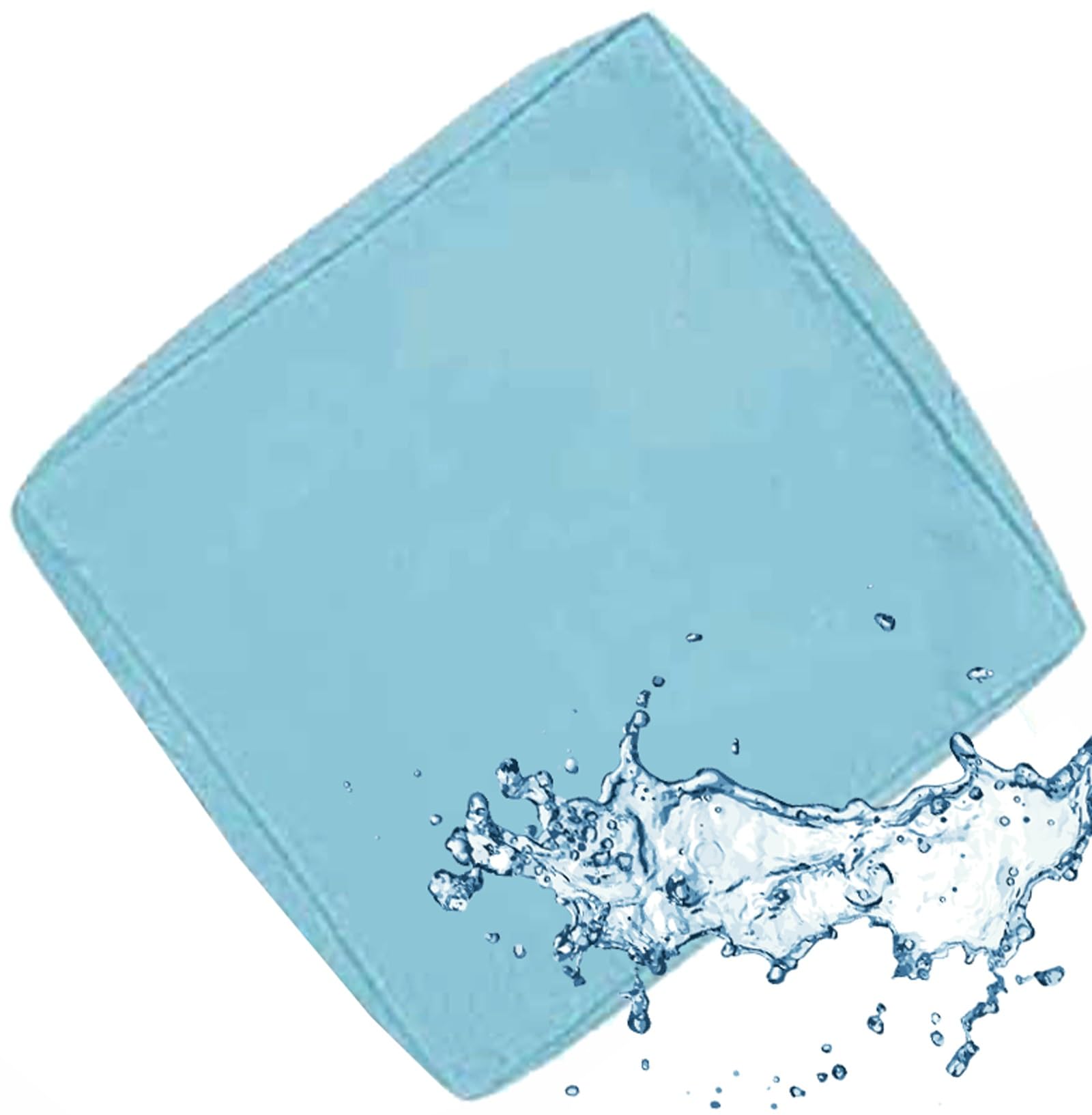 VEAI Sofa Seat Cushion Covers Waterproof with Zipper, Light Blue/Black/Green/Grey, 60x60cm/ 55x45cm, Chair Seat Pads Cover for Indoor & Outdoor Patio Rattan Furniture(C17,50x55x10cm)