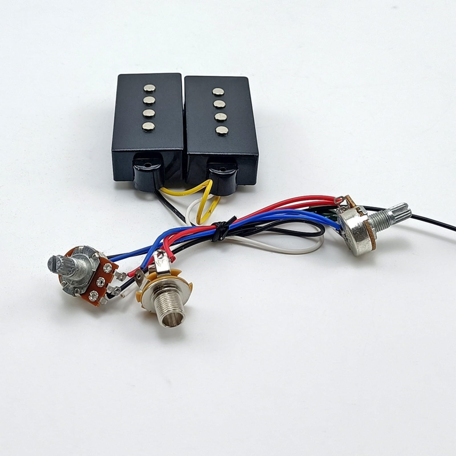 Pastillas de bajo eléctrico de repuesto, preamplificador de graves, circuito de cableado, pastilla de 4 cuerdas, accesorio de bajo eléctrico