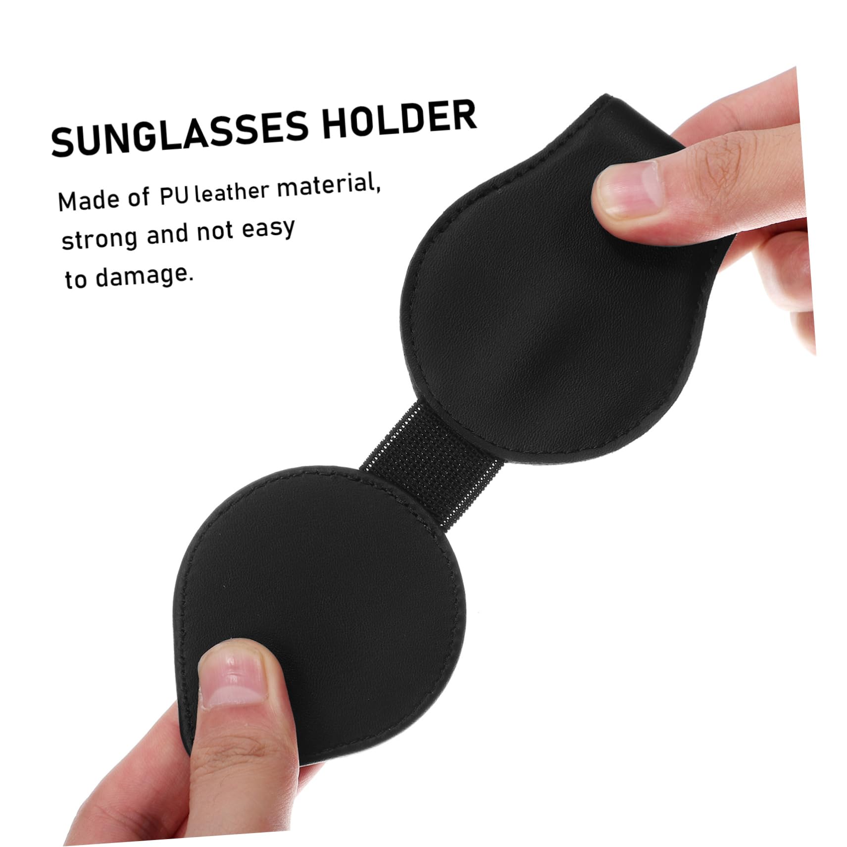 iplusmile 4pezzi Portaocchiali Per Auto Pu Pelle Supporto Per Da Sole Clip Per Visiera Auto Con Scomparti Per Biglietti e Carte Protezione Ottimale