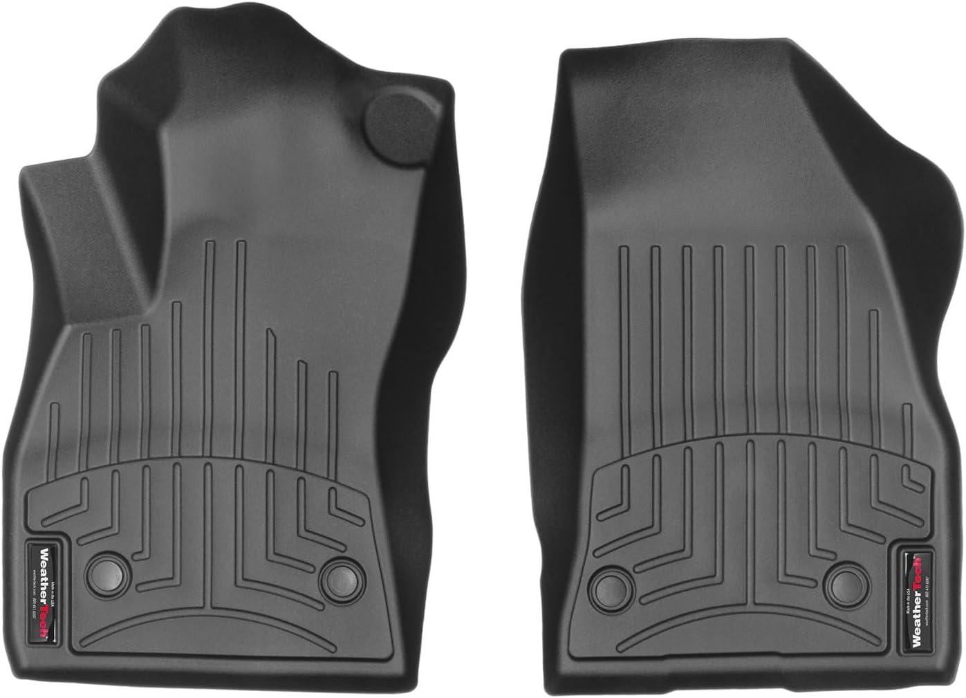 Weathertech Custom Fit FloorLiners for RAM Promaster City, Ram Promaster City, Ram Promaster City - 1st Row (447981), Black