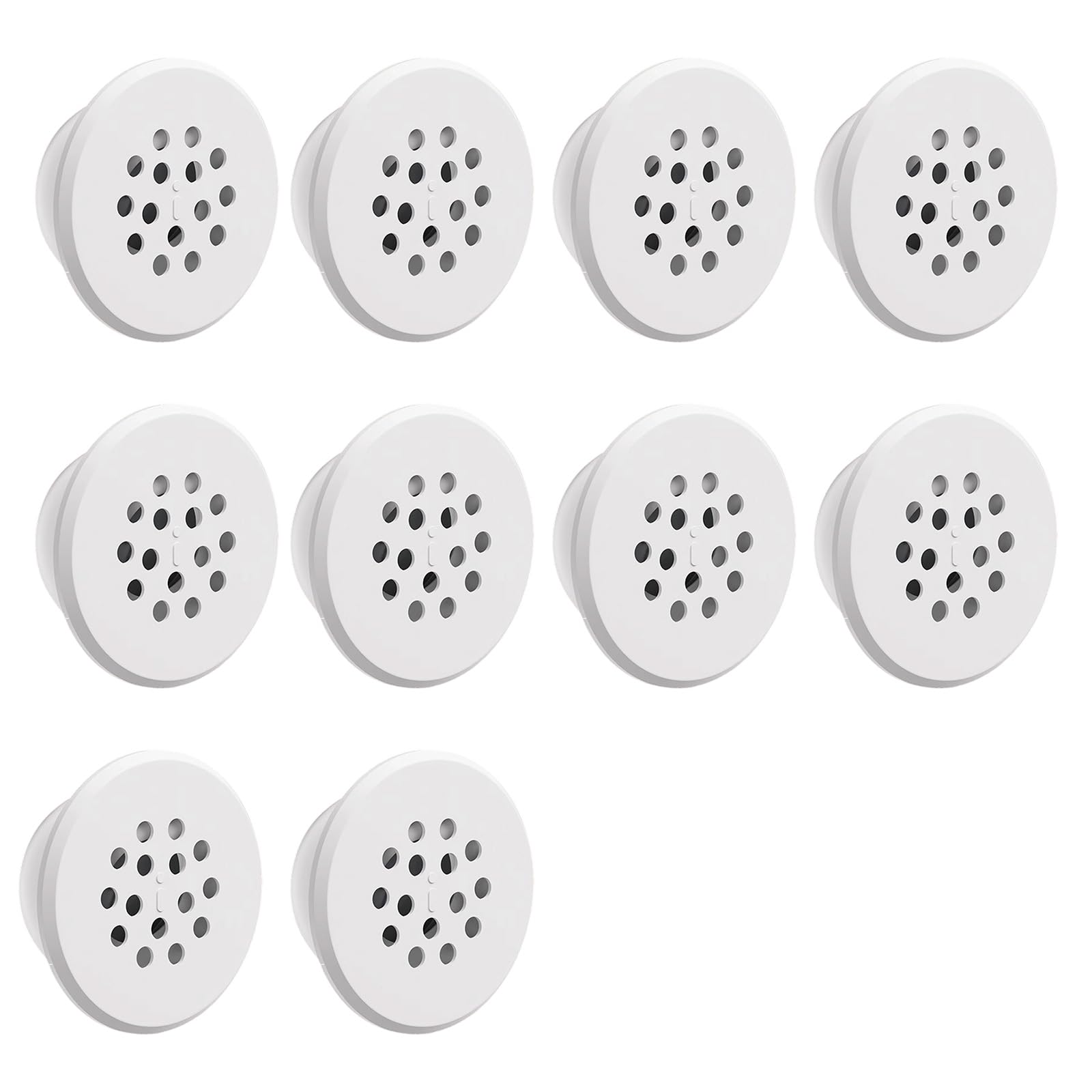 Elnwnnkc White Of 10 Sink Stoppers Leak Seal Easy Install Overflows Hole Cover For Basins Silicone Drain Stoppers