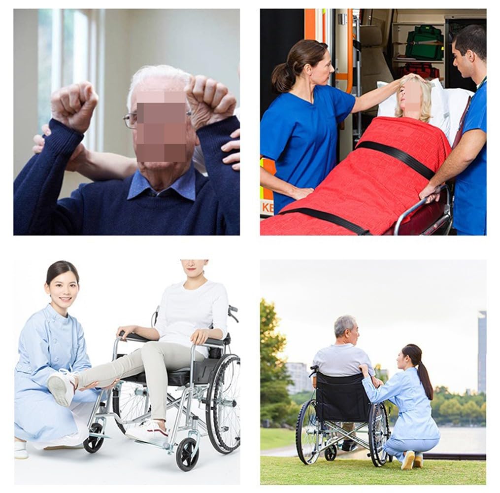 HUTRADE ArnéS ElevacióN Paciente Cuerpo Completo, GrúA De Paciente, Eslinga De ElevacióN con Soporte para La Cabeza para Enfermería,Anciano,Discapacitado