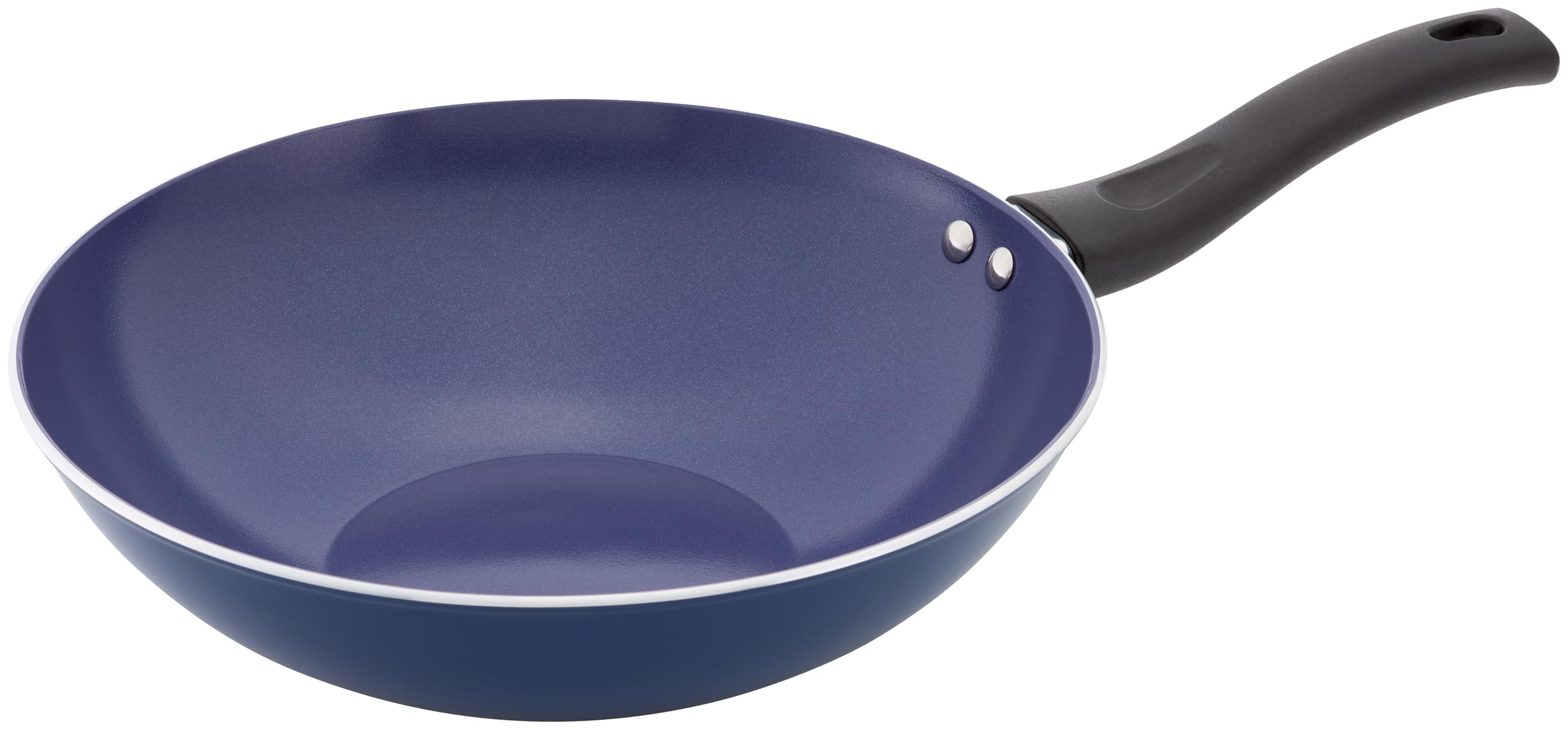 Judge Ceraglide 28cm Wok – Non-Stick Ceramic Coating, Stir-Fry Pan, Easy-Clean, Induction Compatible - Blue