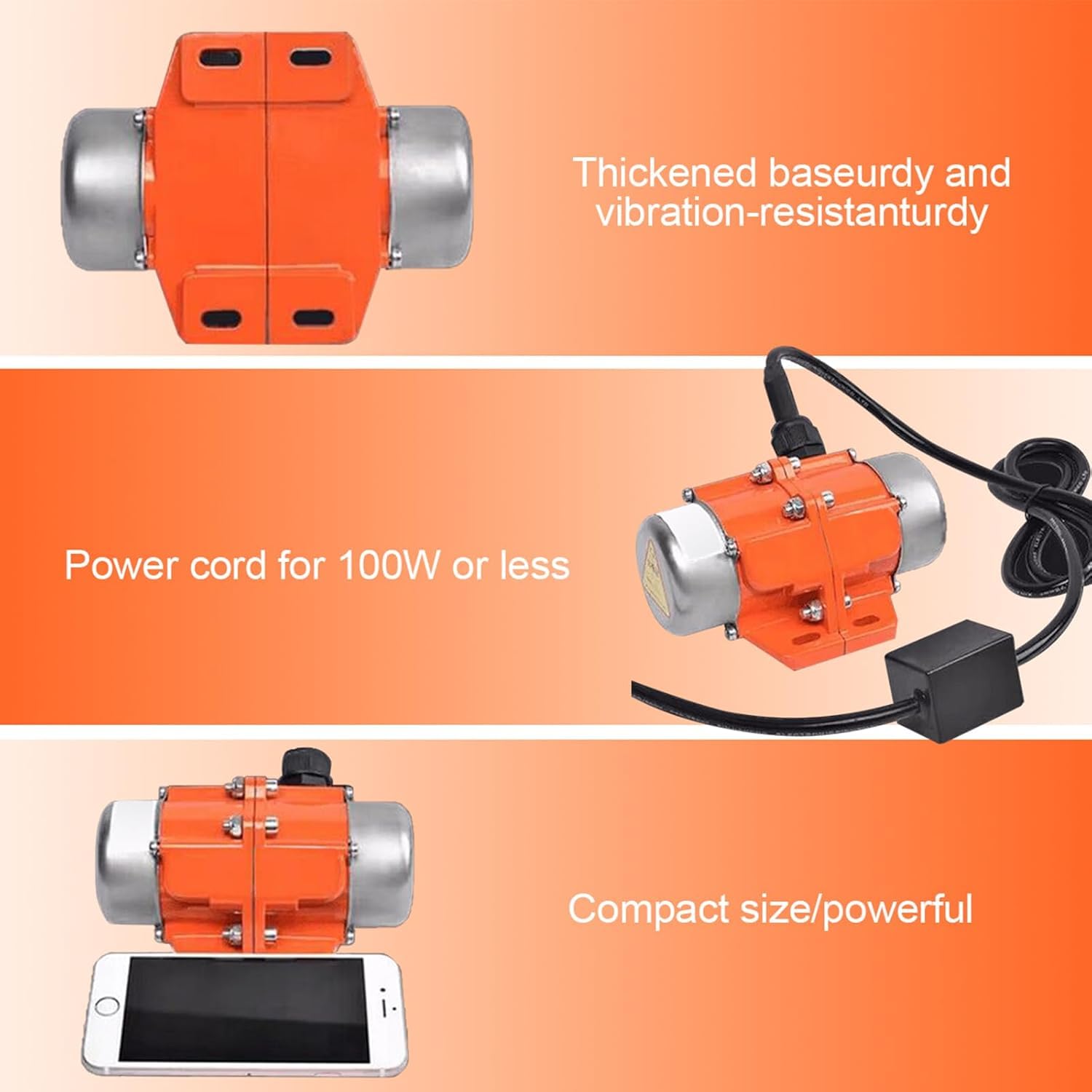 Motore Vibrante Elettrico 30W 4000 RPM, Motore CC Senza Spazzole con Regolatore di Velocità Variabile, Alimentazione DC24V