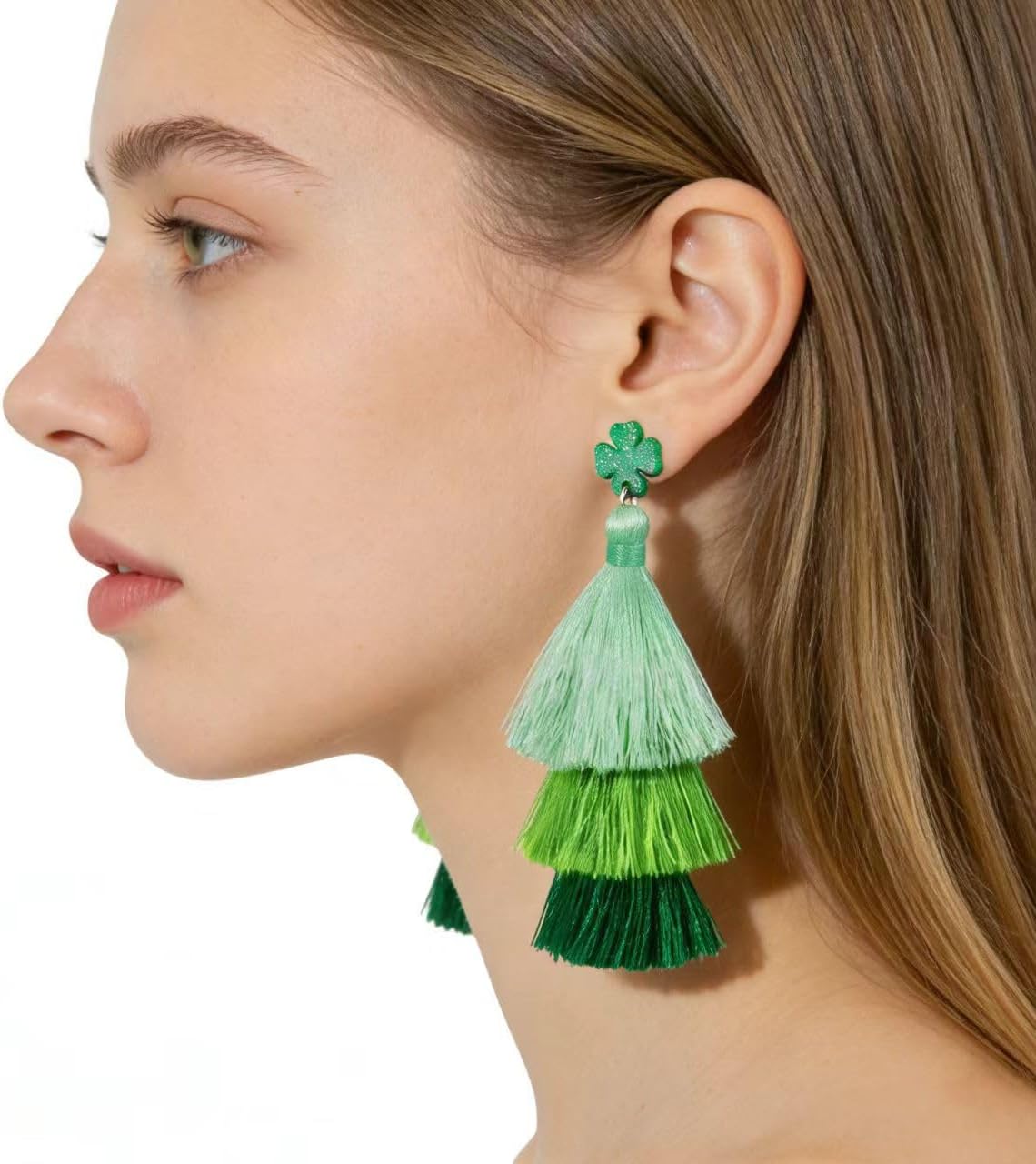 St Patricks Day Earrings for Women Shamrock Earrings St Patricks Day Shirt Women St Patricks Days Outfits for Women Saint Patricks Day Accessories - Image 3