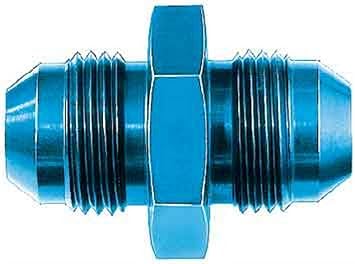 Aeroquip FCM2053 Blue Anodized Aluminum -08AN Flare Union Pipe Adapter