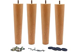 WEICHUAN 10 inch Round Solid Wood Replacement Sofa Couch Chair Ottoman Loveseat...